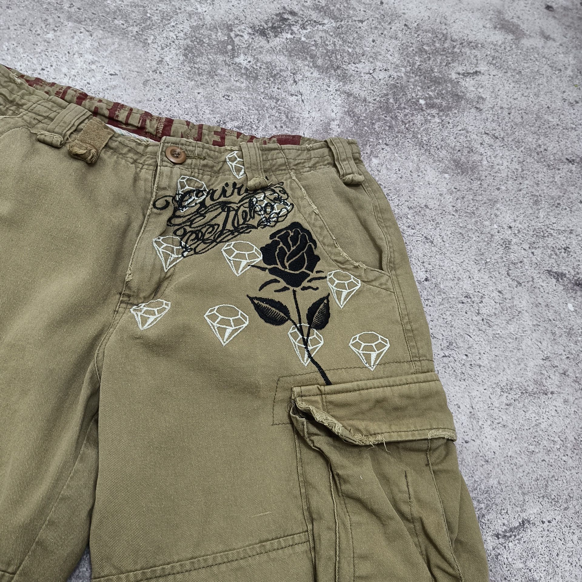 Ed Hardy × Japanese Brand × Vintage Shiroi Neko Japanese Shorts like Ed Hardy Size US 31 - 7 Thumbnail