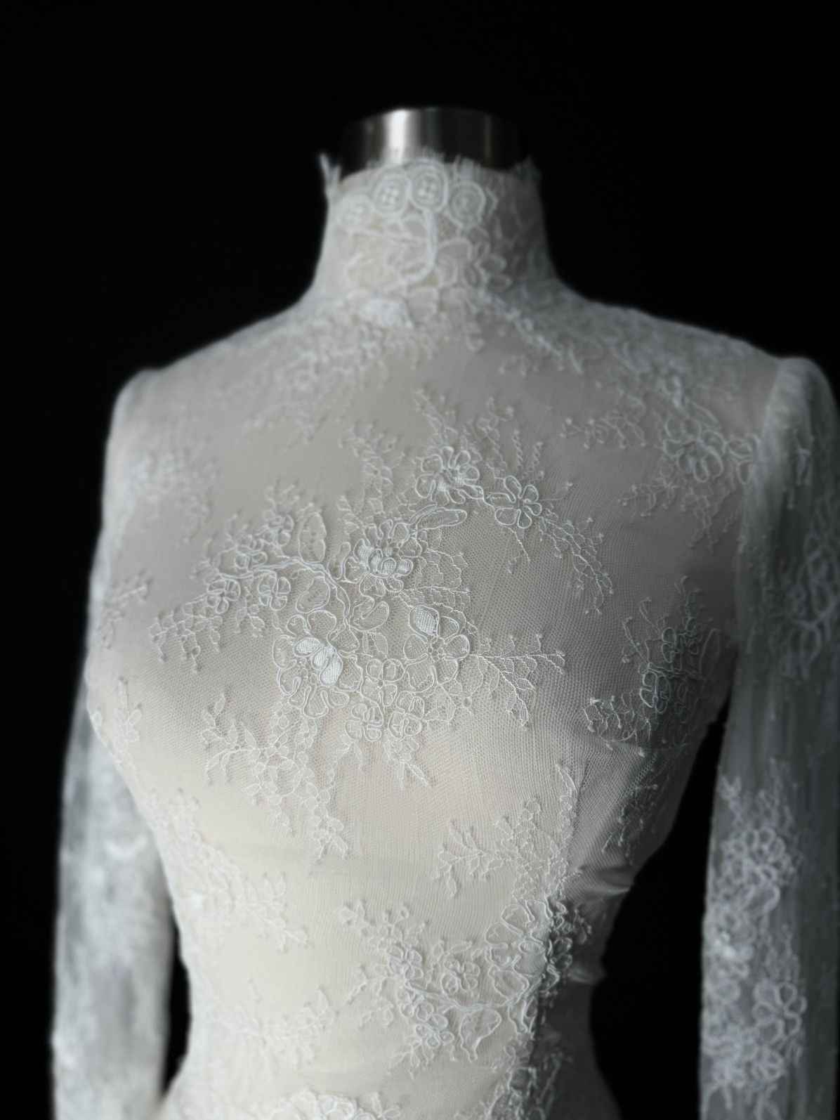 Other Preloved US 2 Anna Augusta French Corded Lace Bridal Top Size XS / US 0-2 / IT 36-38 - 2 Thumbnail