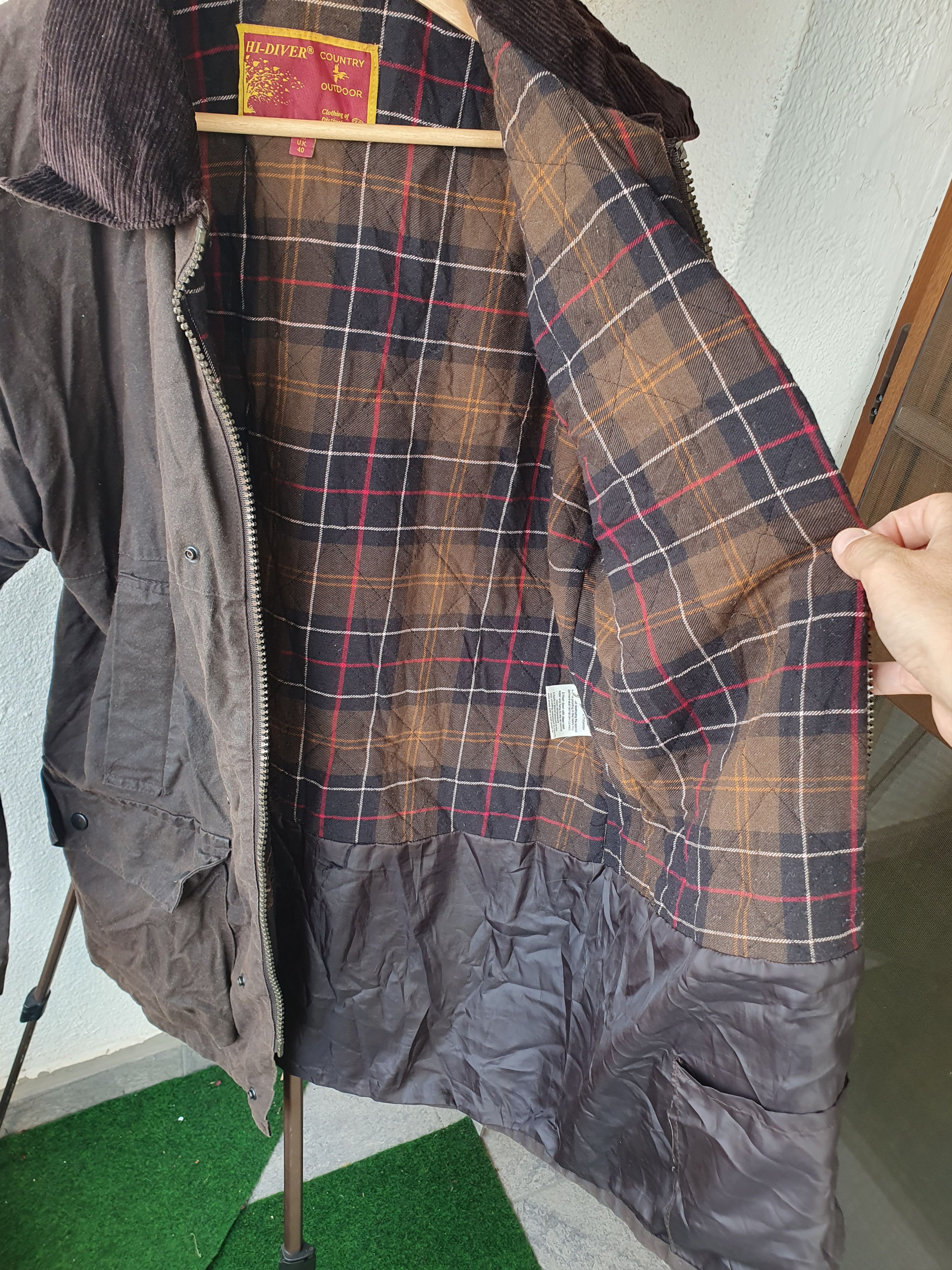 Vintage Hi-Diver Country and Outdoor Jacket Wax Cotton Field sz L Size US L / EU 52-54 / 3 - 12 Thumbnail