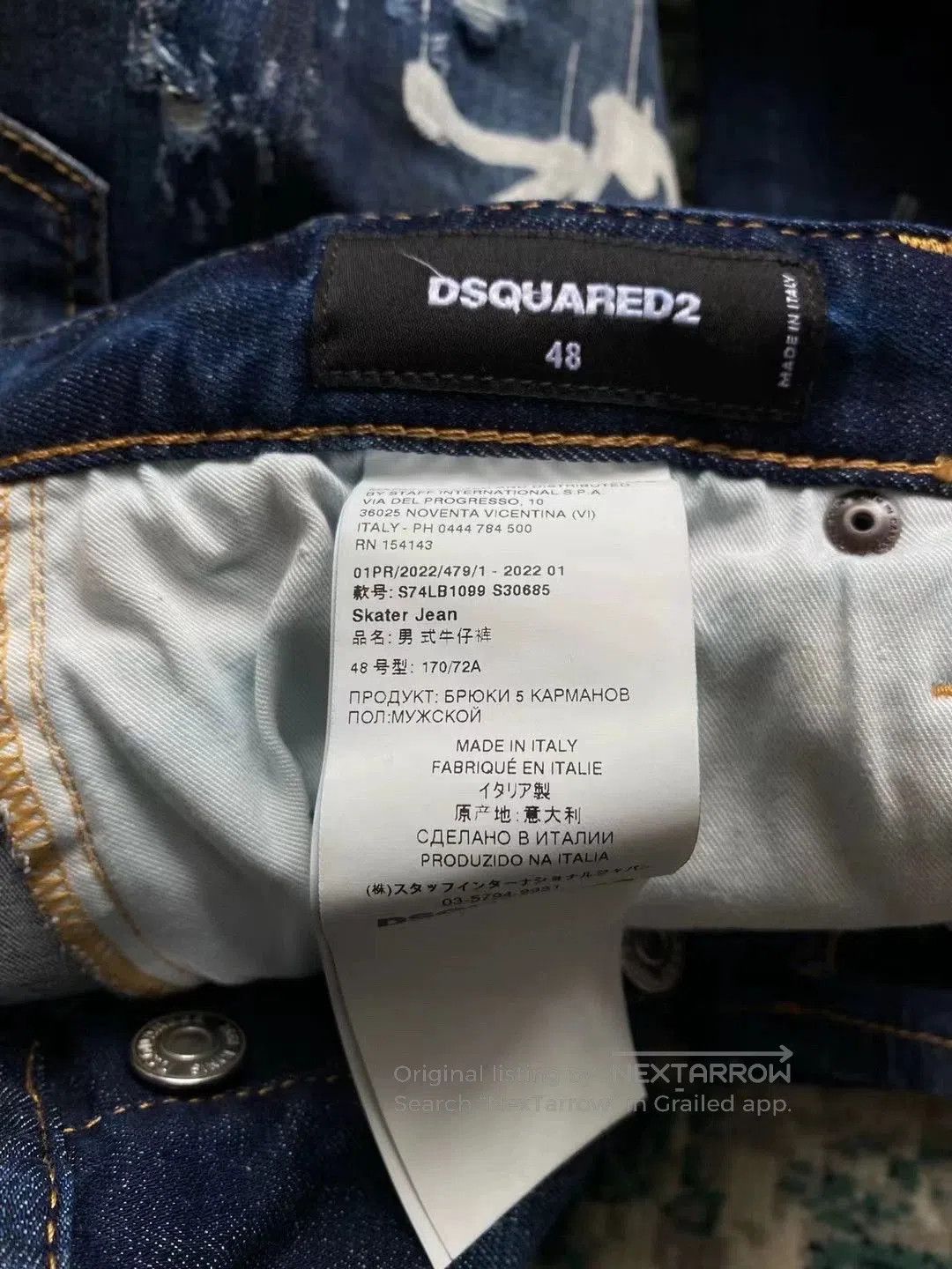 Dsquared2 dsquared2 graffiti print skinny jeans. Size US 44 / EU 60 - 7 Thumbnail