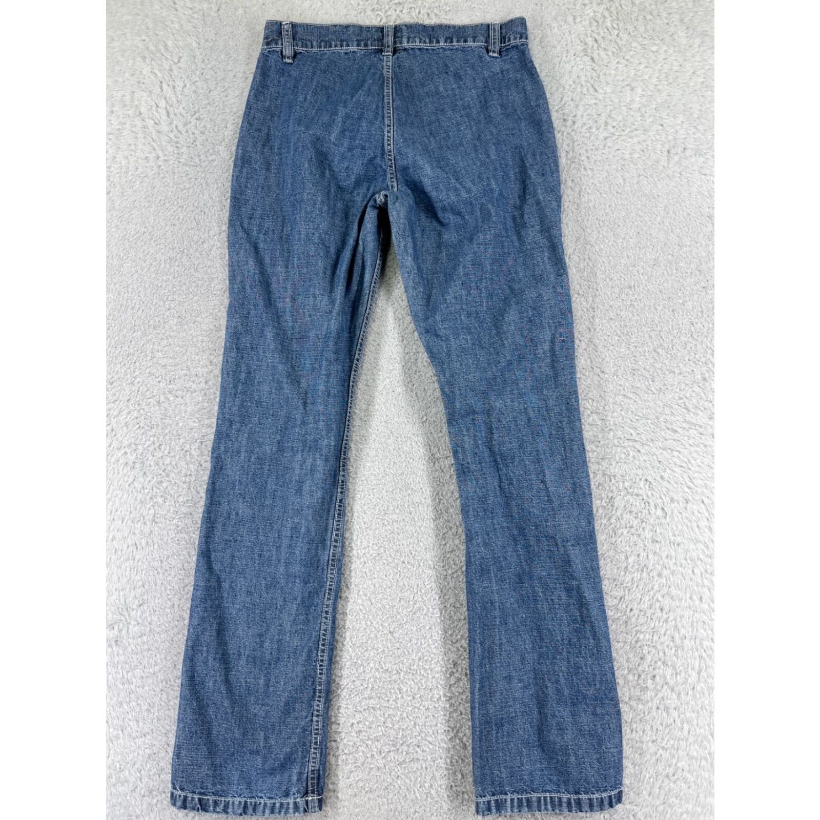 Tommy Hilfiger Tommy Hilfiger Jeans Womens 5 Blue Denim Straight Leg Button Fly 5-Pocket Design Inseam 30 in Cotton Size 27" / US 4 / IT 40 - 2 Thumbnail