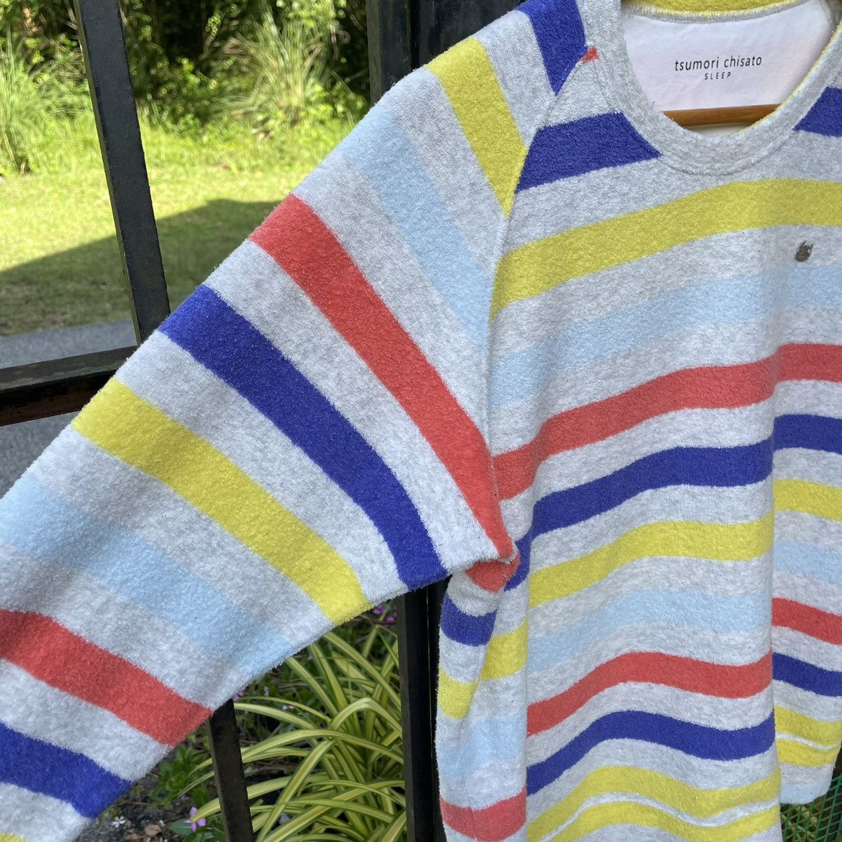 Tsumori Chisato 🔥🇯🇵Tsumori Chisato Multicolour Striped Fleece Sleep Wear Size S / US 4 / IT 40 - 7 Thumbnail