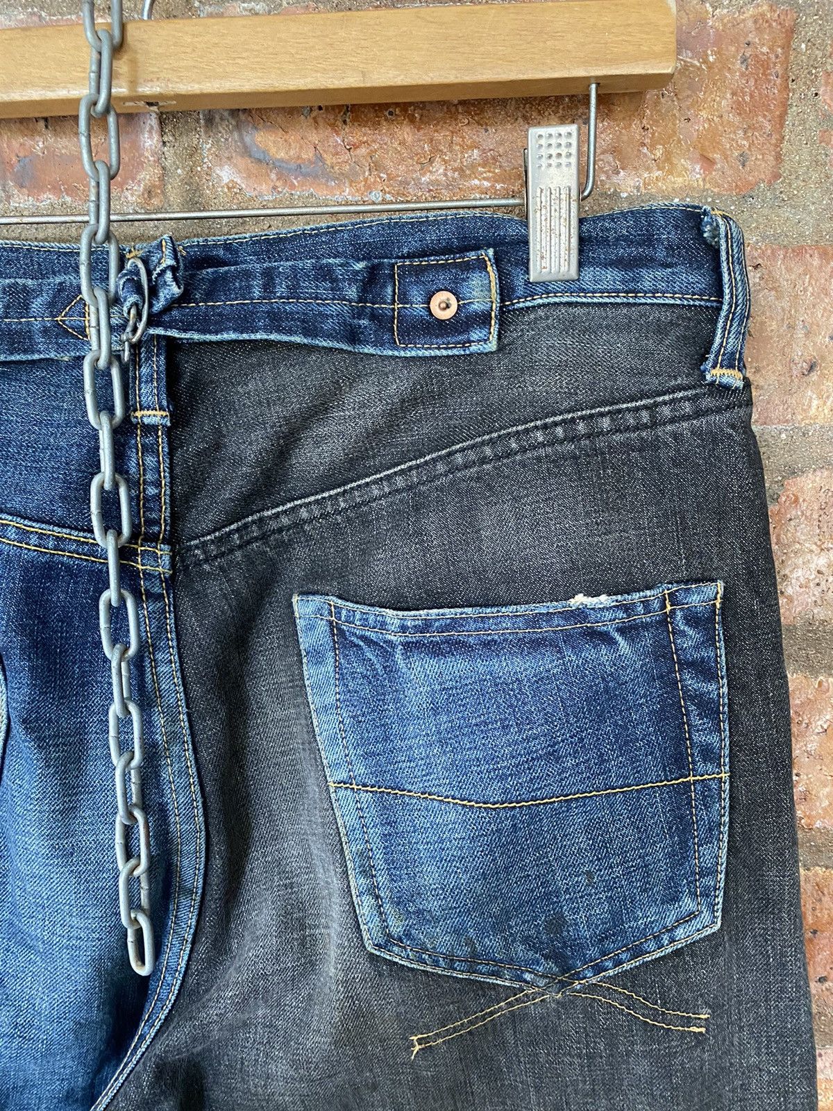 Maison MIHARA YASUHIRO 2000s Hybrid crop selvage denim Size US 32 / EU 48 - 18 Thumbnail