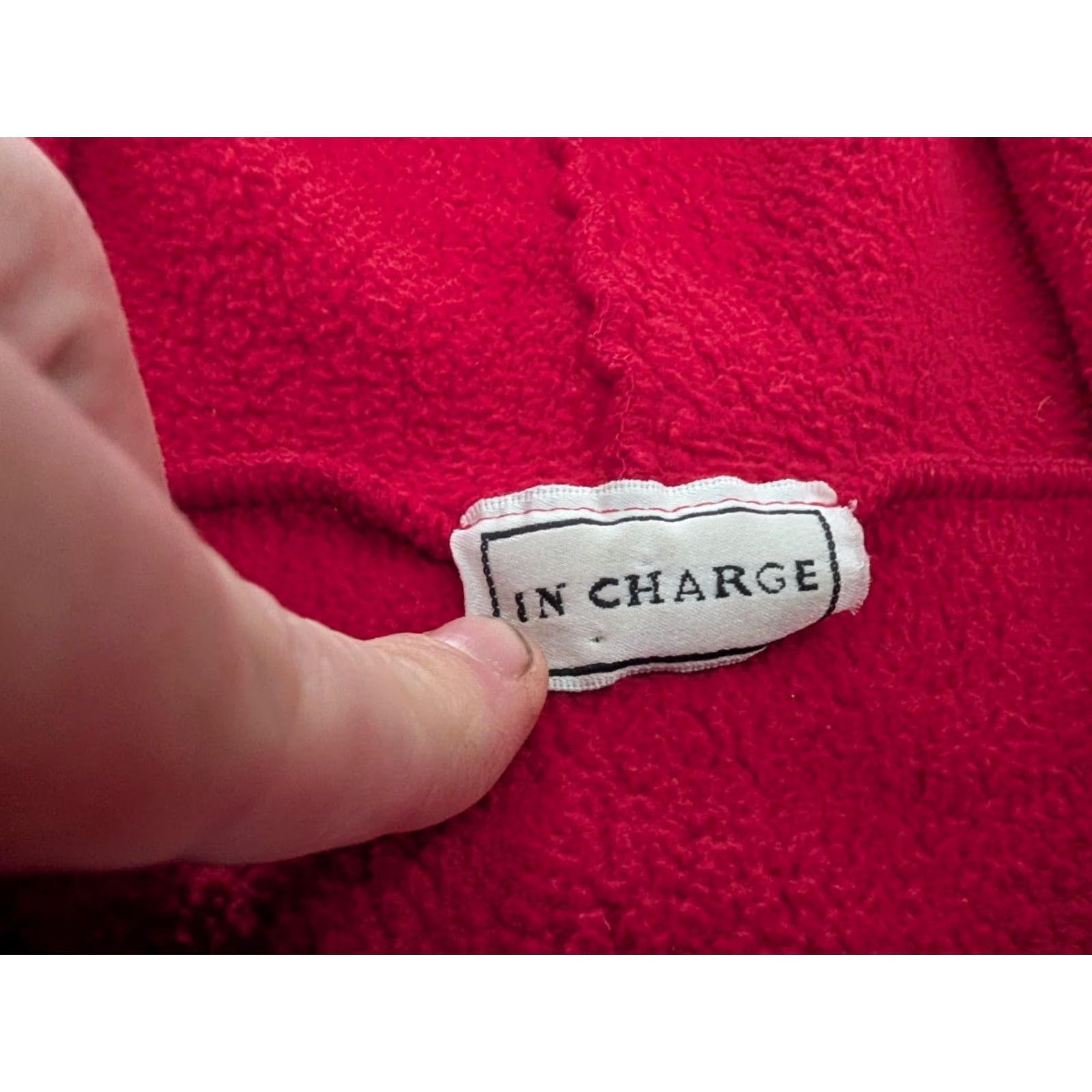 Rainbow VINTAGE In Charge Sweatshirt Shirt Womens Cropped Full Zip Hooded Fleece Red With Rainbow Sides M USA Size M / US 6-8 / IT 42-44 - 7 Thumbnail