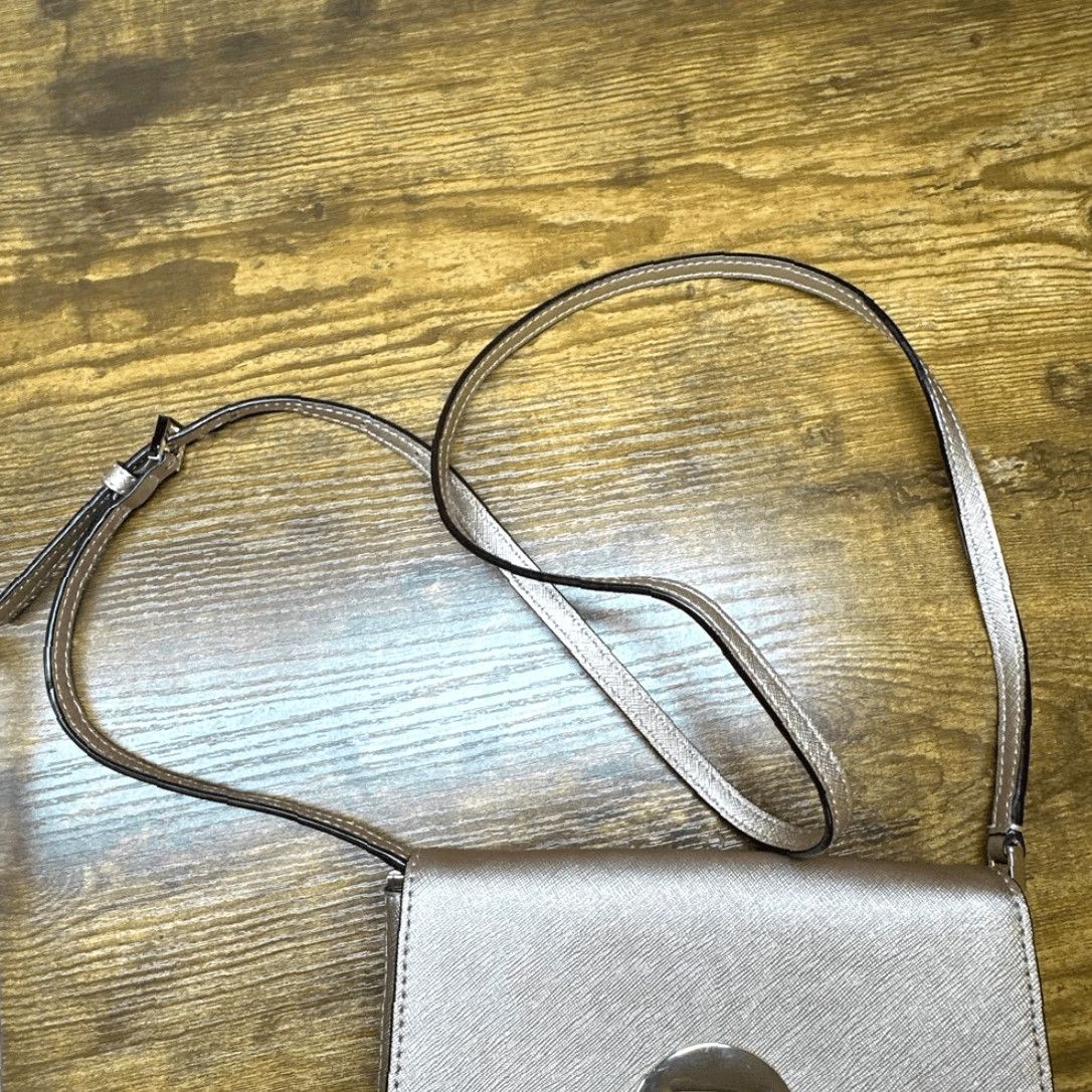 Vintage VINTAGE Kate Spade Sally Newbury Lane Crossbody Small Leather Bag Rose Gold Women Size ONE SIZE - 7 Thumbnail
