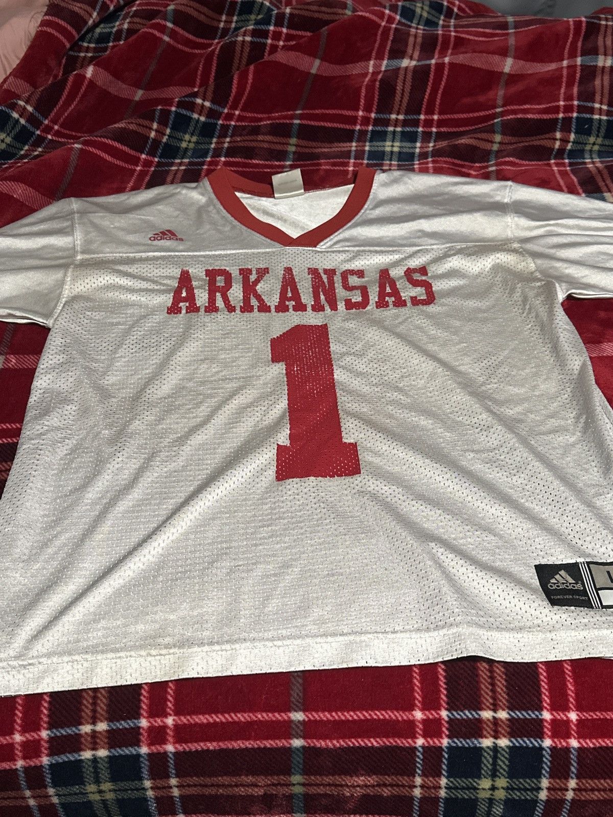 Adidas Vintage Adidas Arkansas razorback #1 jersey Size US L / EU 52-54 / 3 - 2 Thumbnail