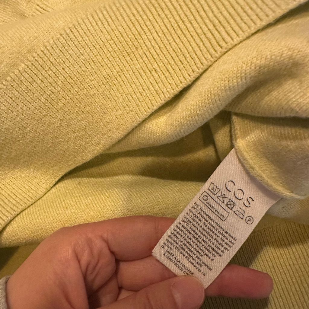 Cos Men COS Light Yellow/Lime Knitwear Size US S / EU 44-46 / 1 - 5 Thumbnail