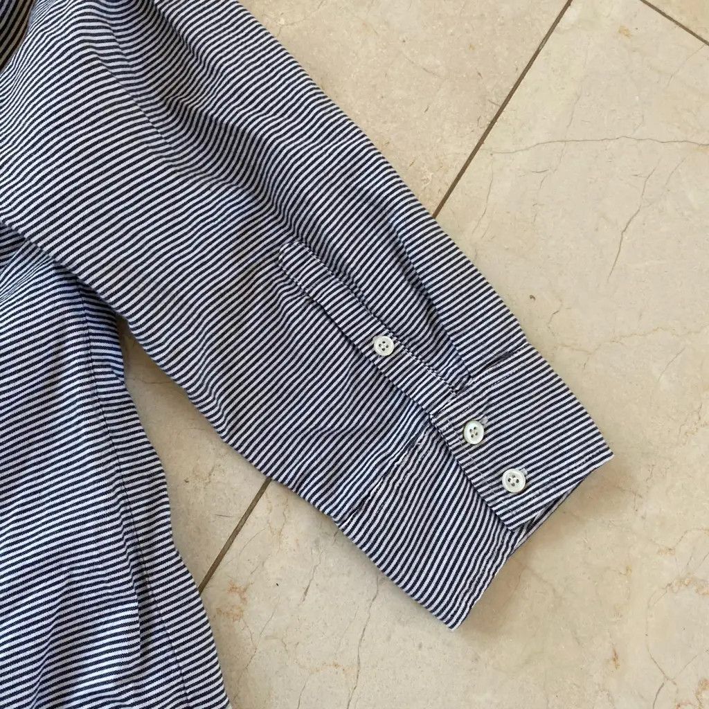 J.Crew J.Crew Striped Cotton Popover Shirt Size XS / US 0-2 / IT 36-38 - 2 Thumbnail