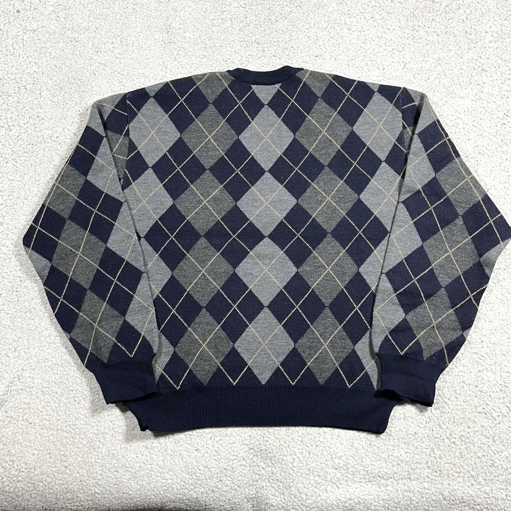 Brooks Brothers Brooks Brothers Sweater Mens M Blue Argyle Crewneck Italy Merino Wool Pullover 90s Classic Designer Preppy Winter Fall Spring Size US M / EU 48-50 / 2 - 8 Thumbnail