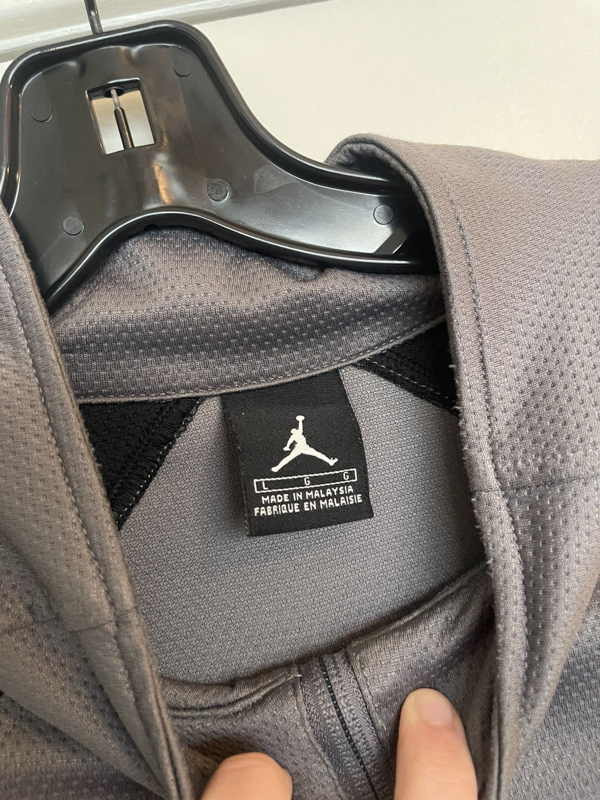 Jordan Brand × Nike × Vintage AIR JORDAN Full Zip Two Tone Track Jacket Polyester Size US L / EU 52-54 / 3 - 3 Thumbnail