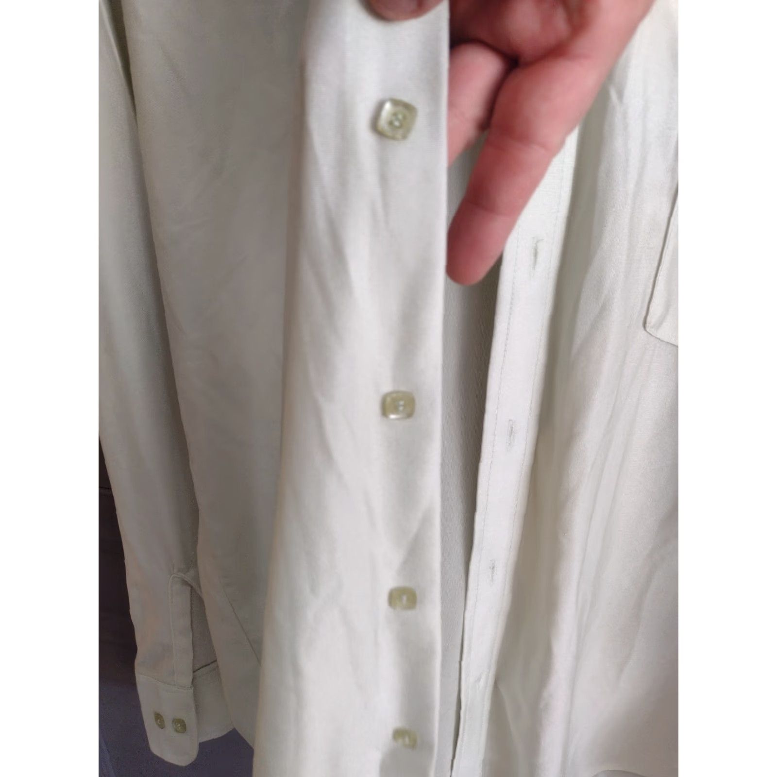 Van Heusen VINTAGE Van Heusen Disco Shirt Men 32/33 Green Nylon 1970s Long Sleeve Mod Hippie Size US XS / EU 42 / 0 - 5 Thumbnail
