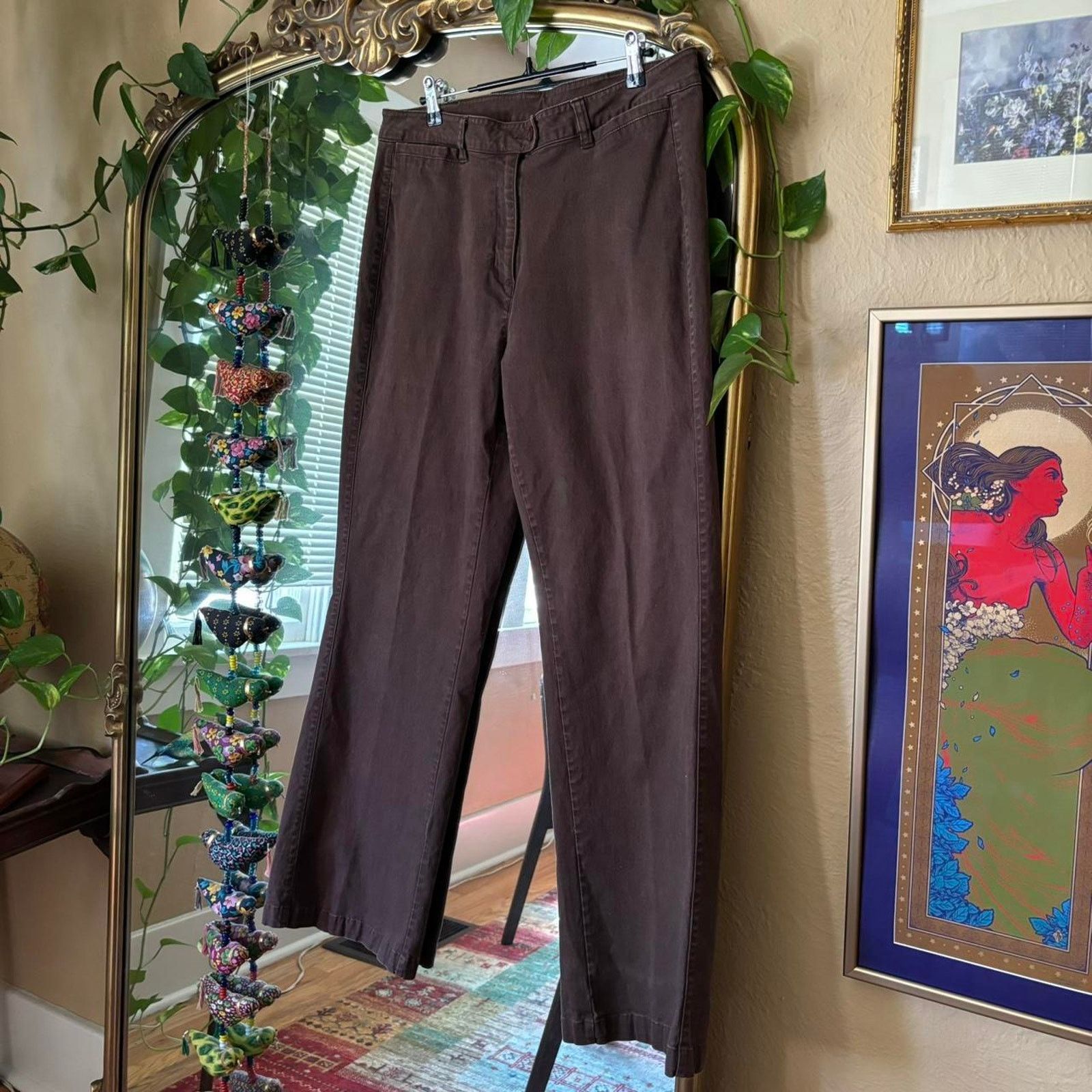 Woolrich Woolen Mills Vintage Woolrich Espresso Brown Trouser Pants 12 90s fall Size 30" / US 8 / IT 44 - 1 Thumbnail