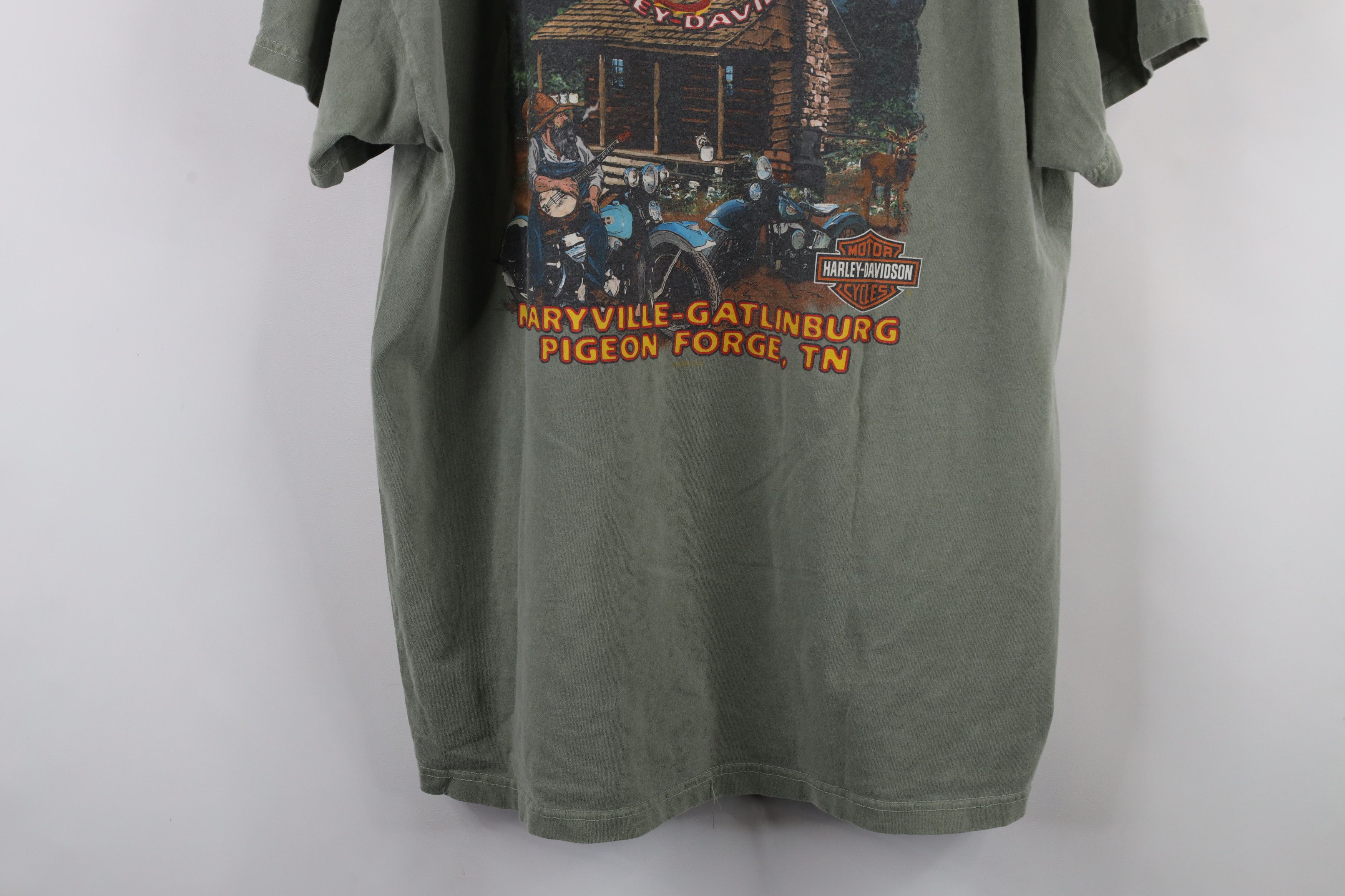 Harley Davidson × Vintage Vintage Y2K 2006 Harley Davidson Dragon T-Shirt Green USA Size US XL / EU 56 / 4 - 14 Thumbnail