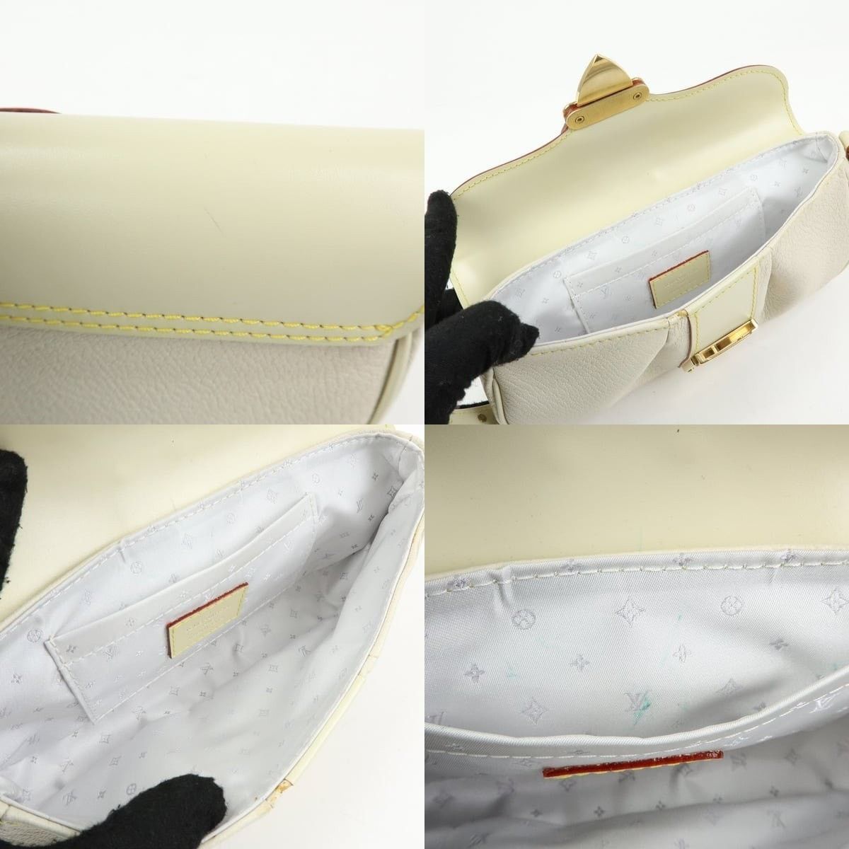 Louis Vuitton Louis Vuitton Suhali Le Precieux Leather Shoulder Bag Cream Size ONE SIZE - 7 Thumbnail