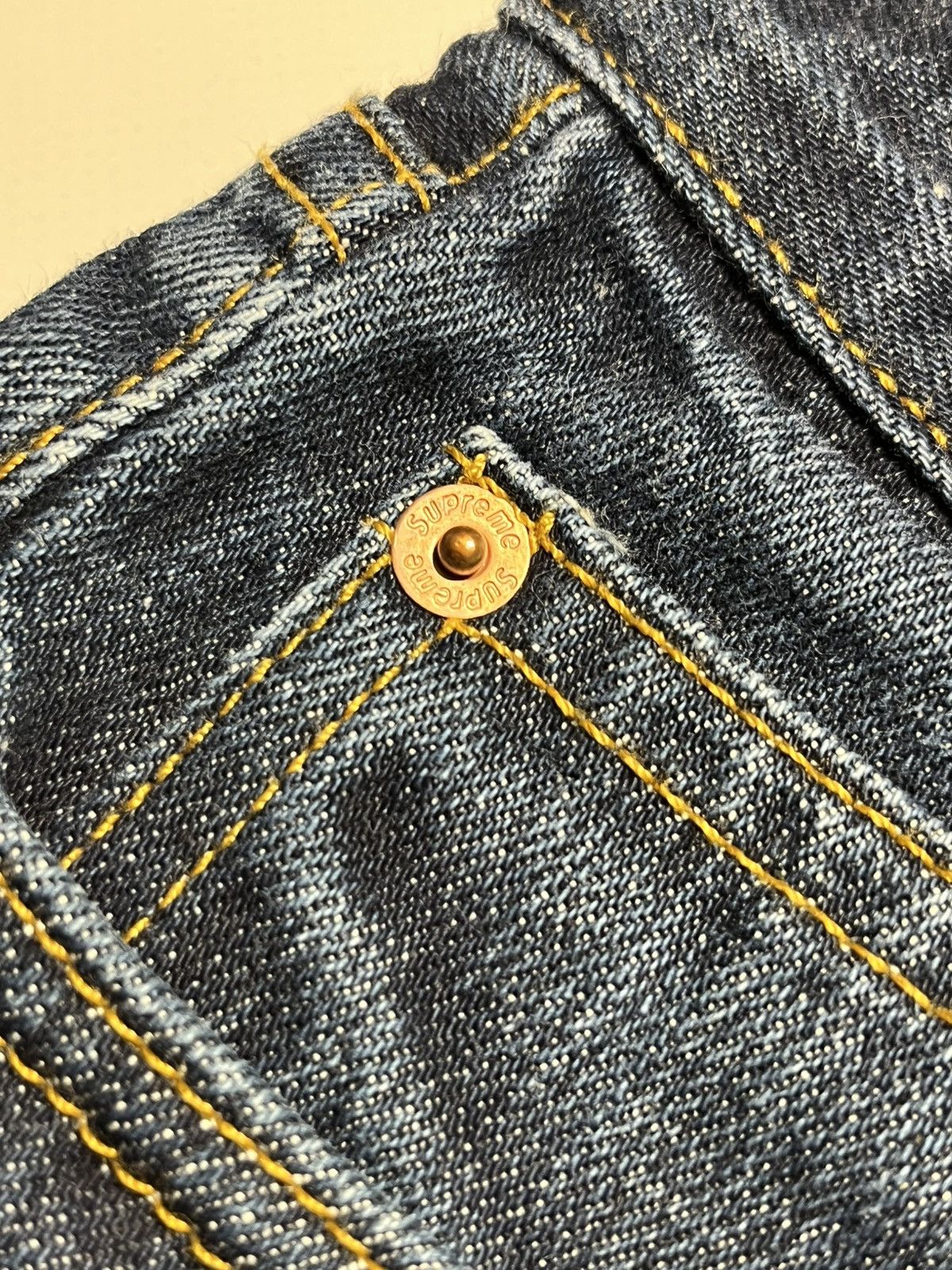 Supreme Supreme Selvedge Denim Jeans Made in USA Vintage Red Patch Size US 30 / EU 46 - 14 Thumbnail