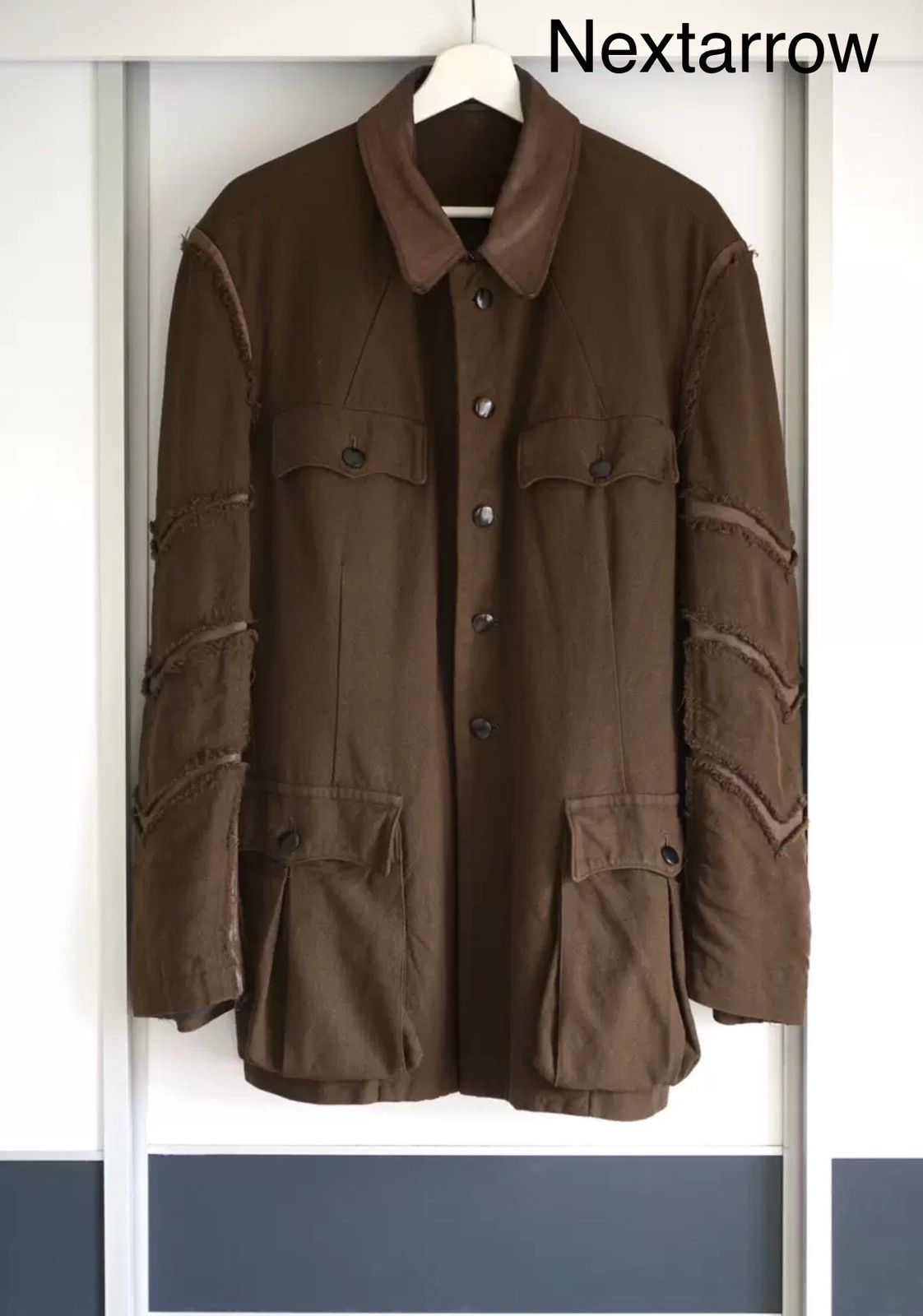 Yohji Yamamoto Yohji Yamamoto 03 aw Kangaroo Patchwork Hunting Jacket 2412- Size US M / EU 48-50 / 2 - 1 Thumbnail