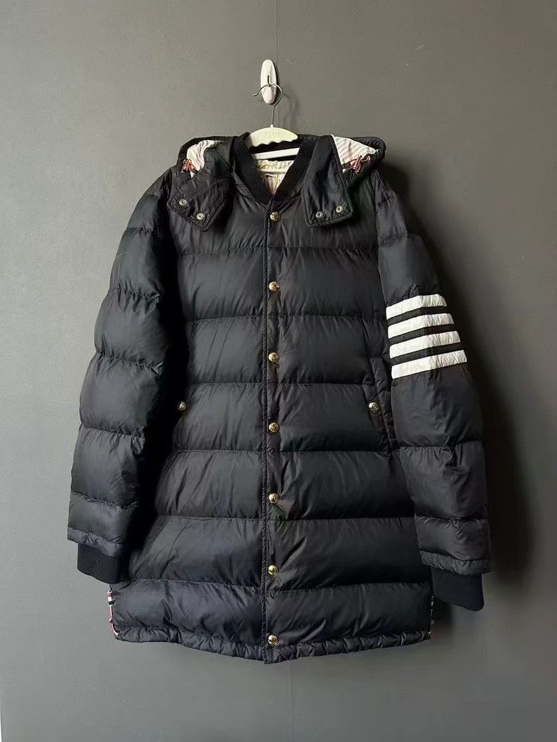 Thom Browne Thom Browne size2 Navy blue long down jacket Size US M / EU 48-50 / 2 - 1 Thumbnail