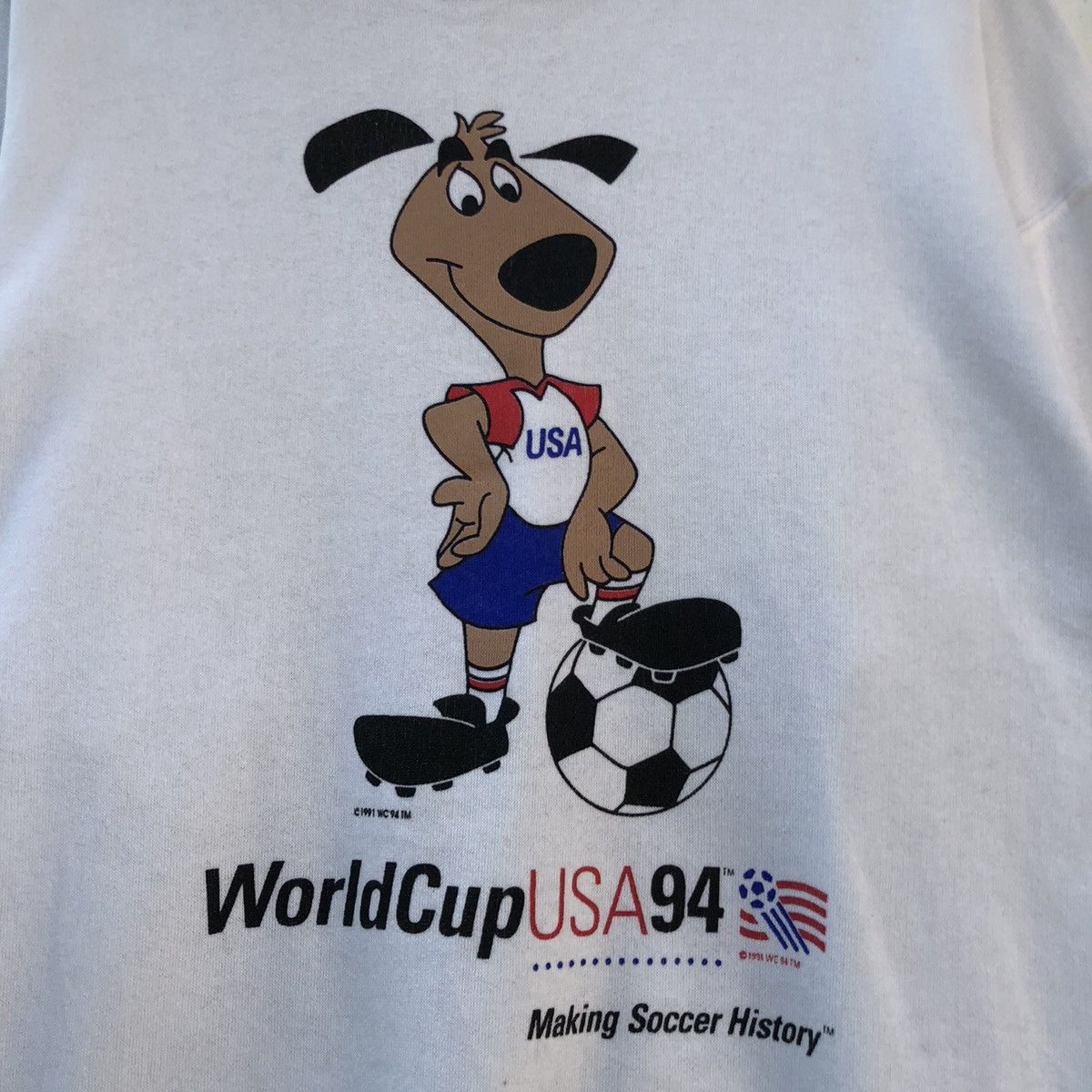 NFL × USA Olympics × Vintage Vintage 90s USA Football World Cup Team Sweatshirt Crewneck Size US M / EU 48-50 / 2 - 6 Thumbnail