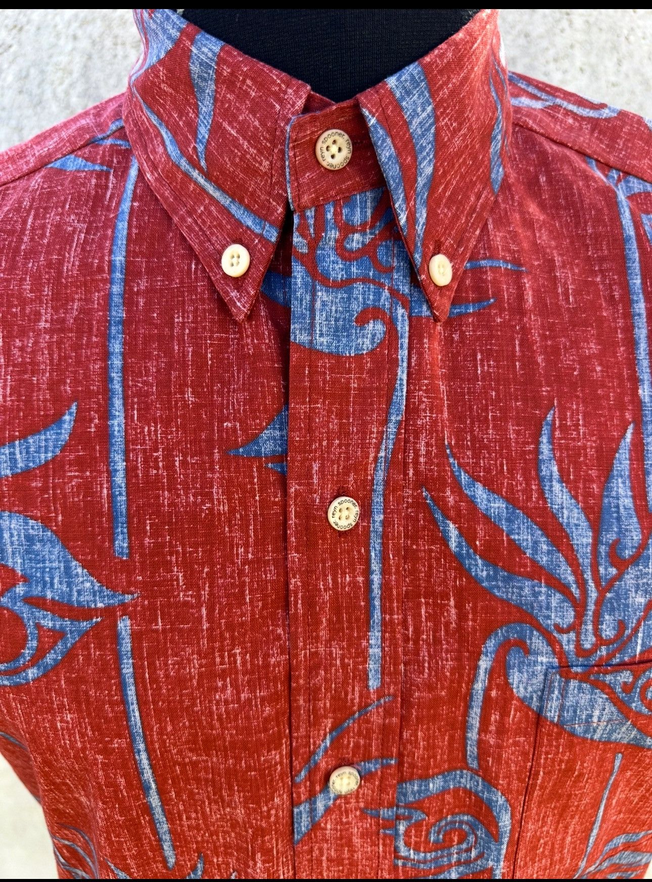 Reyn Spooner New Reyn Spooner Alfred Shaheen Hawaiian Print Red Men's S Size US S / EU 44-46 / 1 - 3 Thumbnail