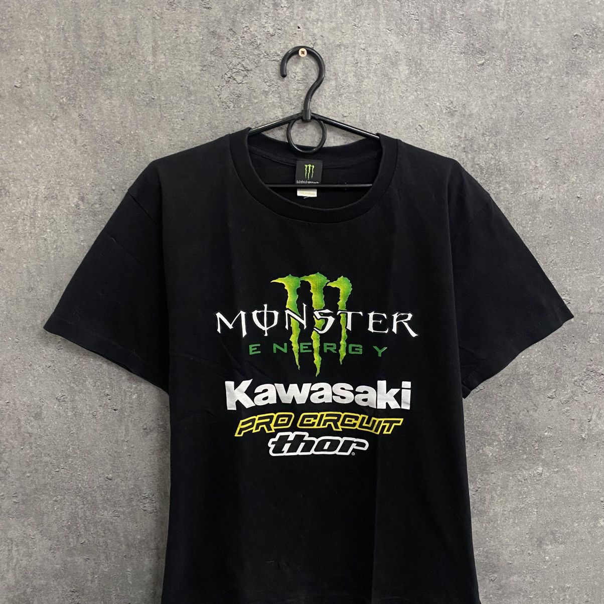 Vintage Vintage Kawasaki Monster Energy Racing Big Logo T-Shirt Size US L / EU 52-54 / 3 - 5 Thumbnail