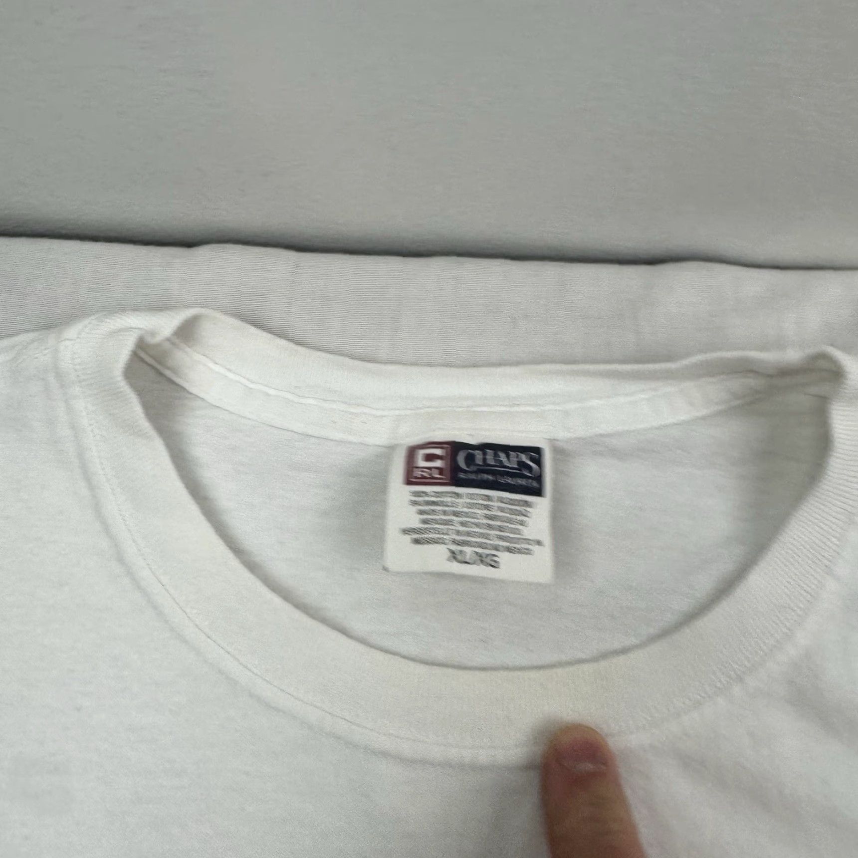 Chaps VINTAGE Chaps Ralph Lauren T Shirt Adult XL White Palm Trees Box Logo Grunge Y2K 90s Mens Size US XL / EU 56 / 4 - 4 Thumbnail