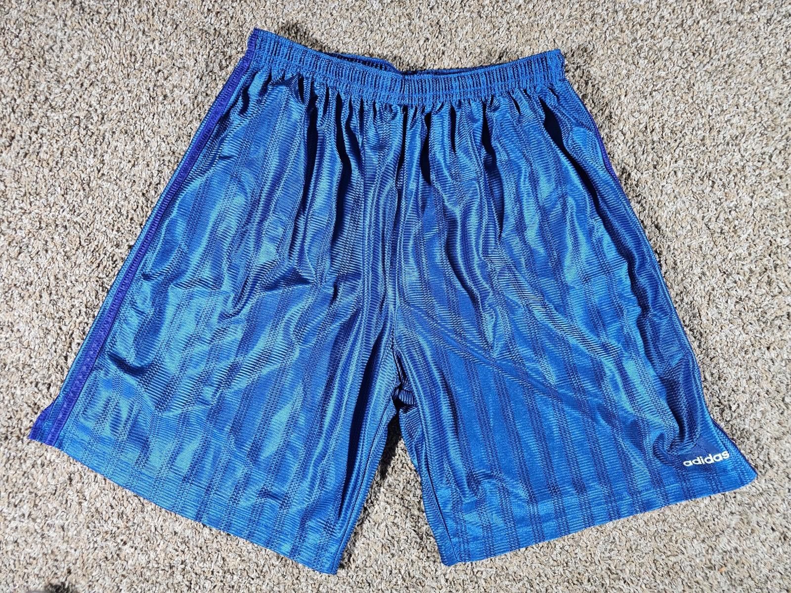 Adidas Adidas Blue Drawstring Shorts L Size US 34 / EU 50 - 1 Thumbnail