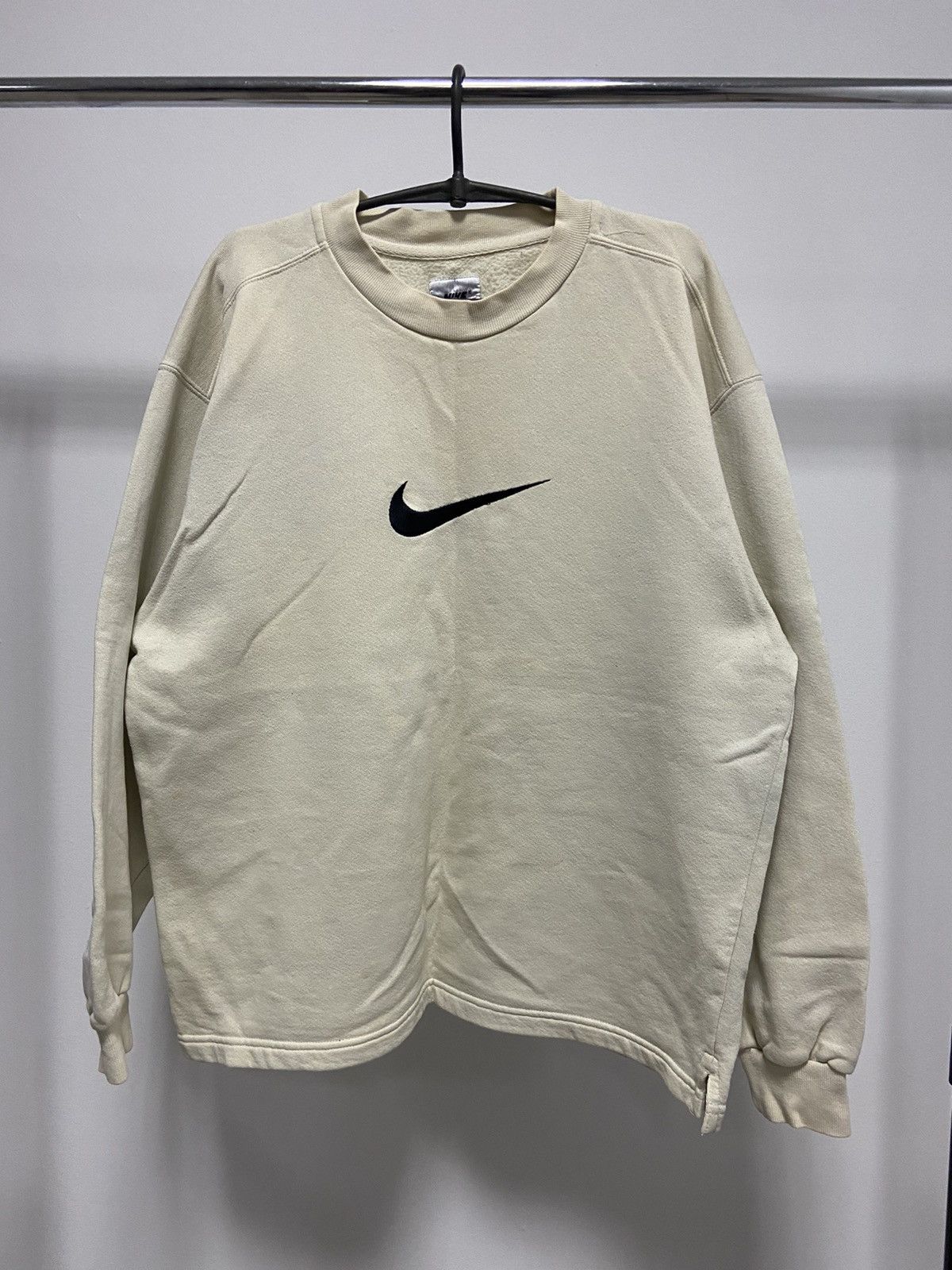 Nike × Vintage Nike Sweatshirt big swoosh Logo Vintage 90s Size US M / EU 48-50 / 2 - 1 Thumbnail