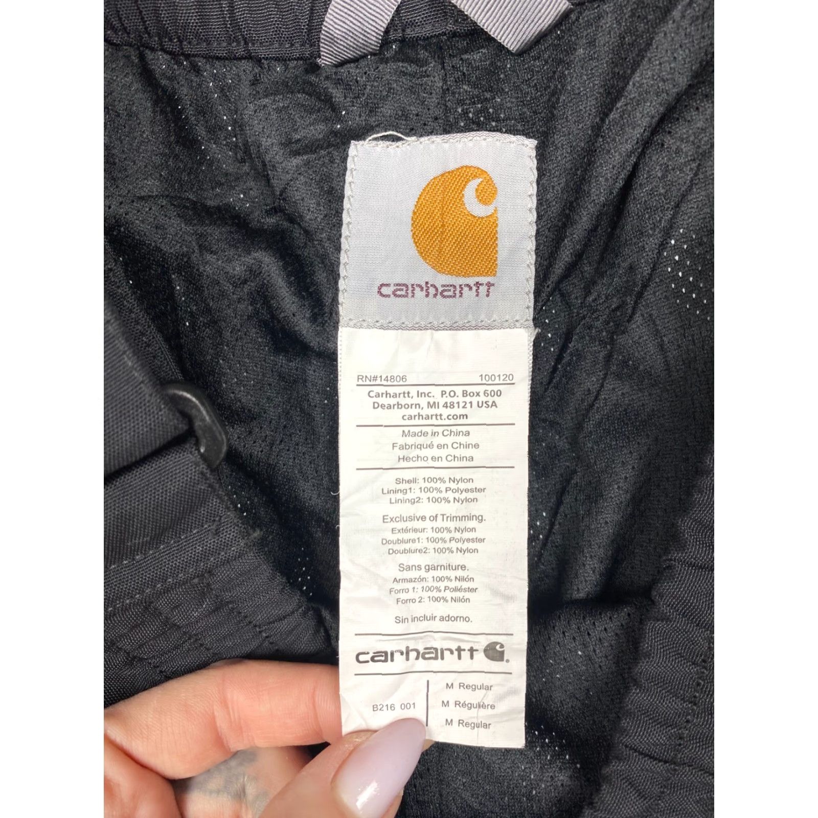 Carhartt Carhartt Storm Defender Pants Workwear Nylon Waterproof Size M Black Mens Pants Size US 31 - 8 Thumbnail