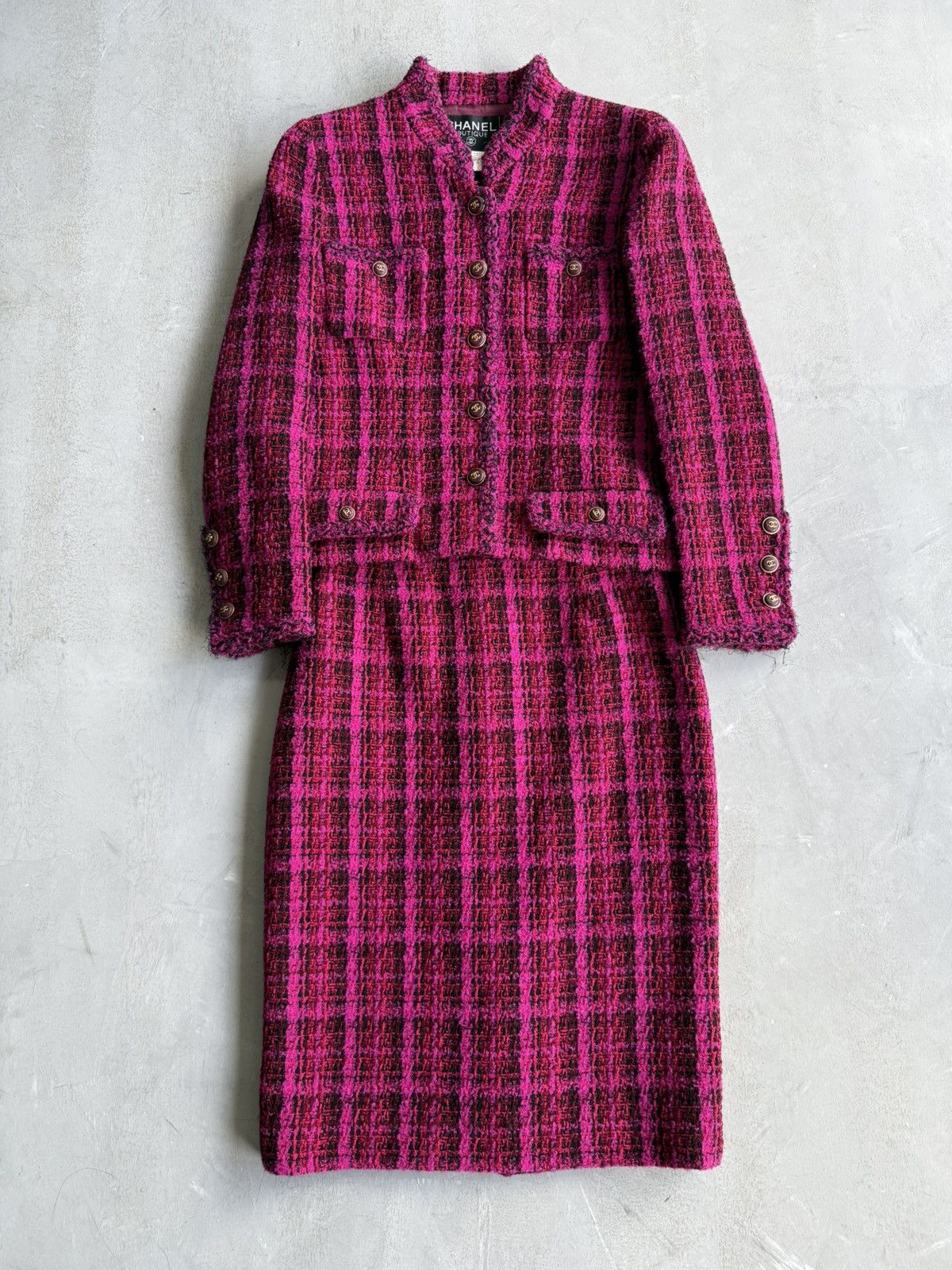 Chanel 1995 Barbie Collection - Chanel Tweed Set Size XS / US 0-2 / IT 36-38 - 1 Thumbnail