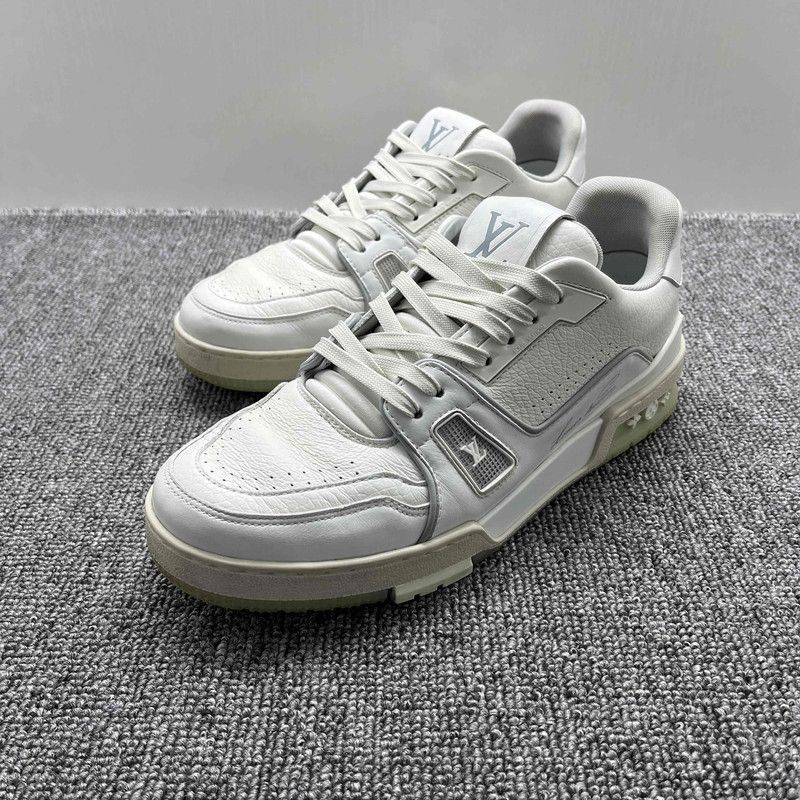 Louis Vuitton Louis Vuitton White Cement Trainer Sneakers -2505 Size US 9.5 / IT 39.5 - 1 Thumbnail