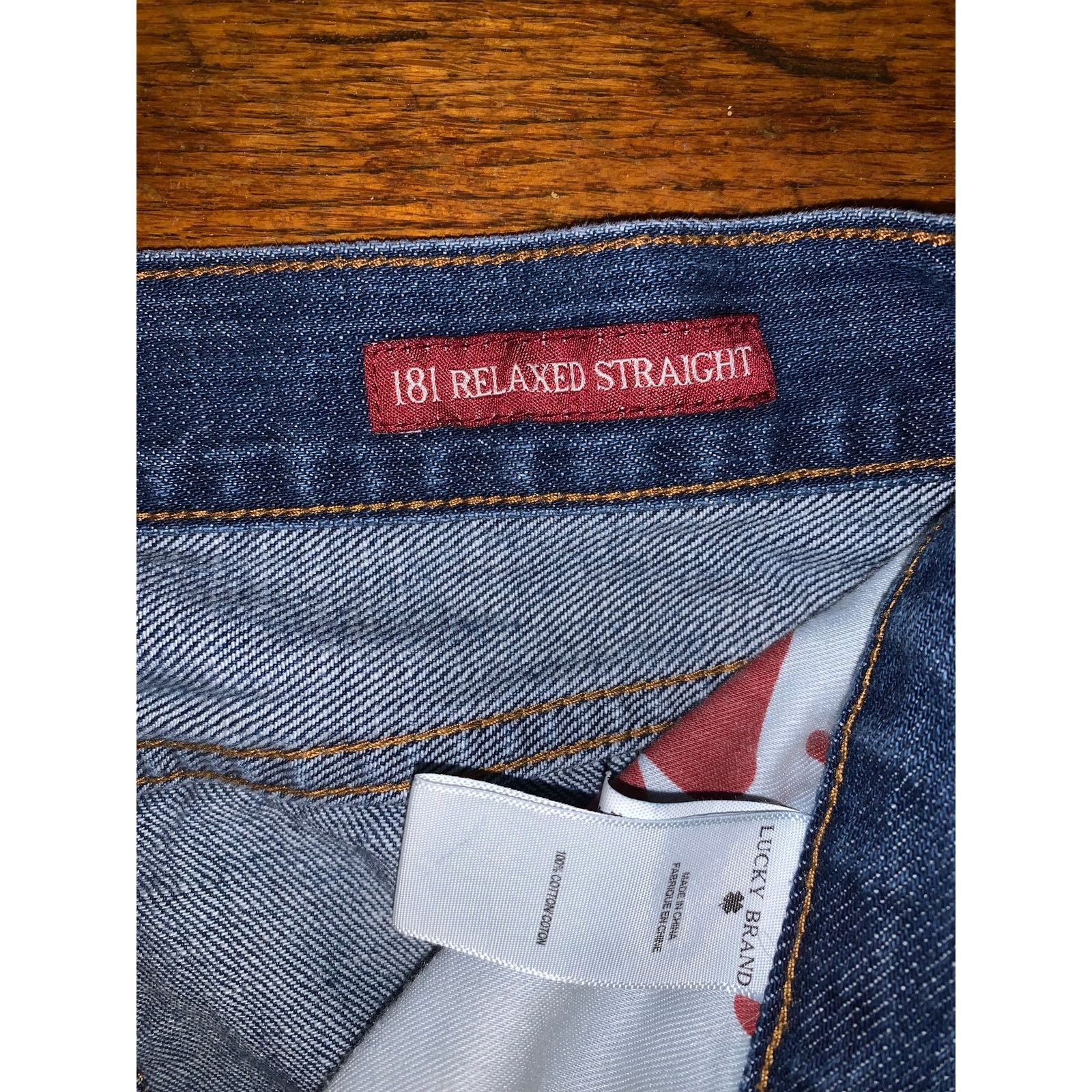 Lucky Brand Lucky Brand 181 Relaxed Straight Jeans Men 36x34 Medium Wash Size US 36 / EU 52 - 6 Thumbnail