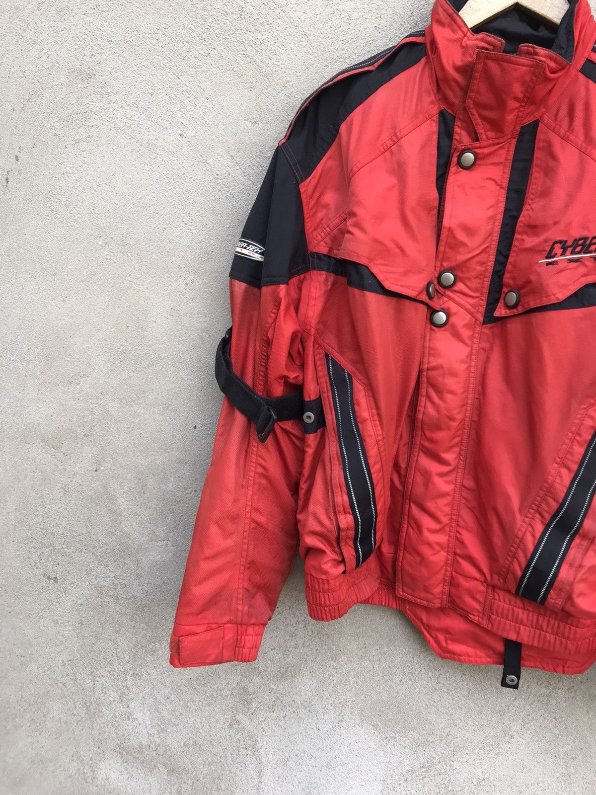 Vintage × Yamaha RARE YAMAHA RACING JACKET CYBER TEX RIDER SUN FADED Size US L / EU 52-54 / 3 - 8 Thumbnail
