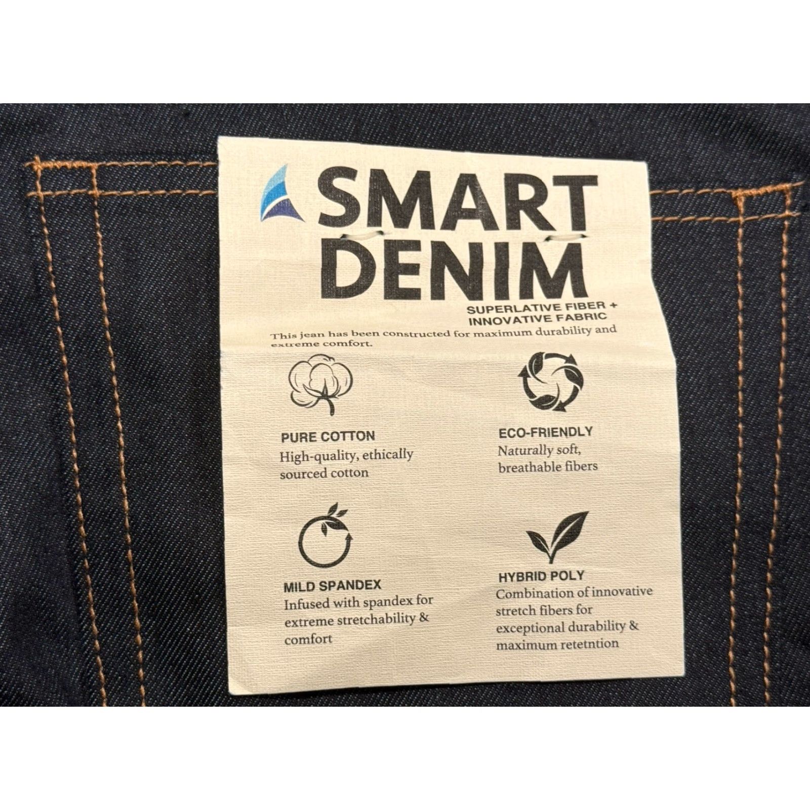 Denime VINTAGE Tailor Vintage Men Canaan Slim Fit Stretch Denim Jeans 36x29 Blue Straight Mens Size US 36 / EU 52 - 7 Thumbnail