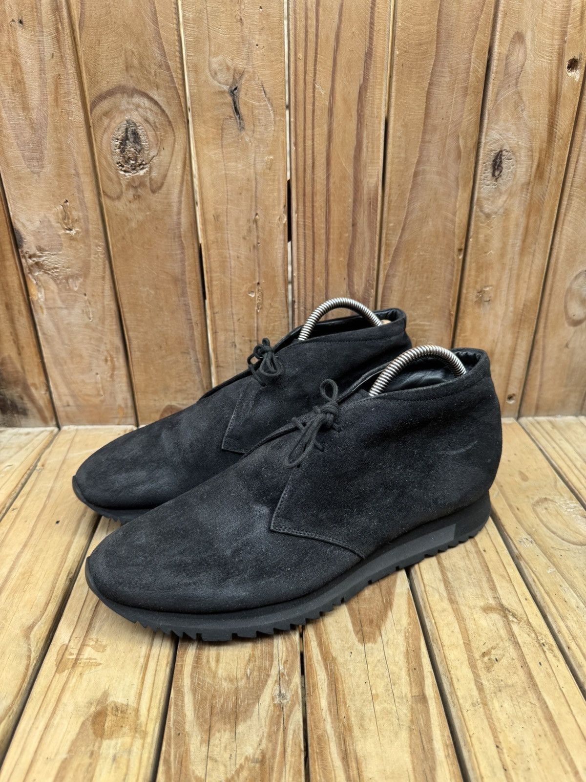 Prada Prada distressed leather Men’s chukka boots SIZE UK 8 US 9 Size US 9 / EU 42 - 3 Thumbnail
