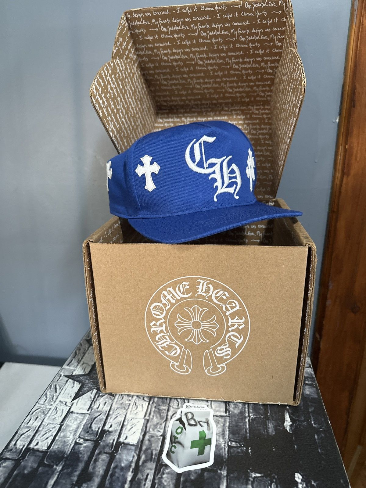 Chrome Hearts Chrome Hearts Cross Patch Baseball Hat Size ONE SIZE - 9 Thumbnail