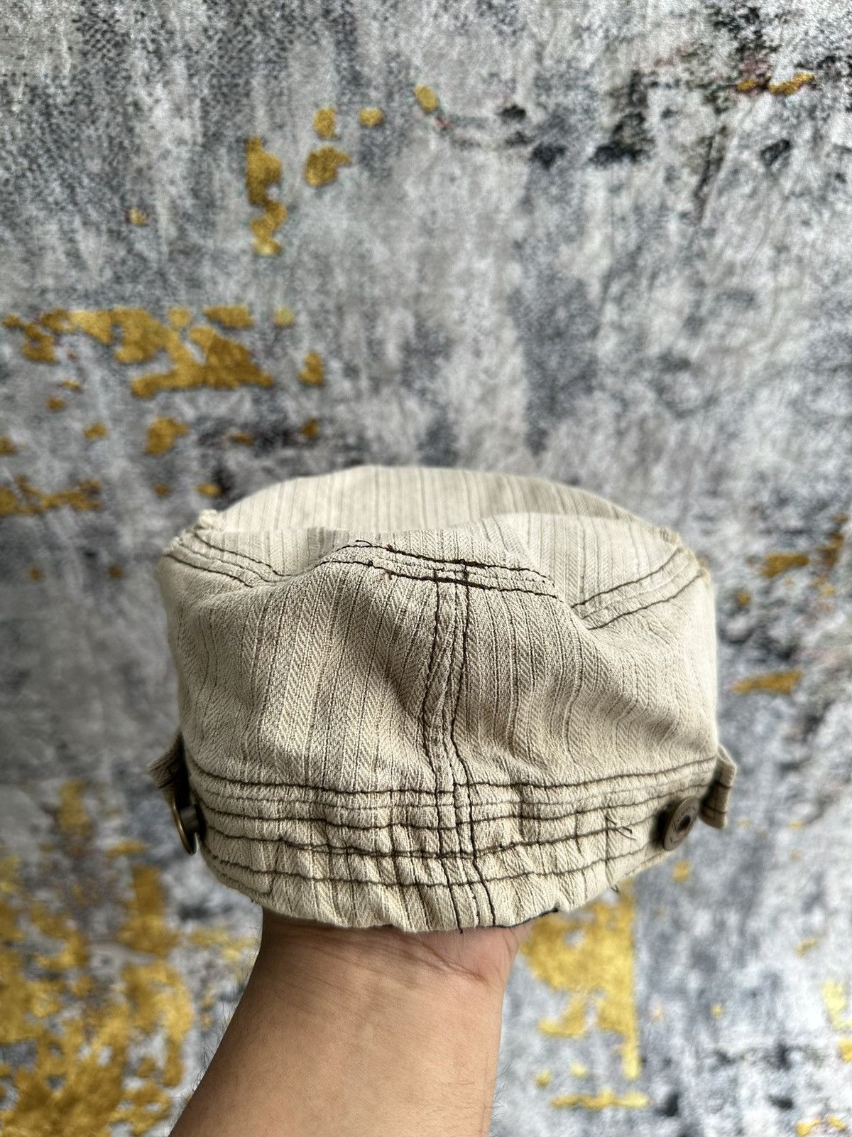 Isamu Katayama Backlash JAPANESE CRAZY FADED STUDDED SKULL DISTRESSED CAP Size ONE SIZE - 5 Thumbnail