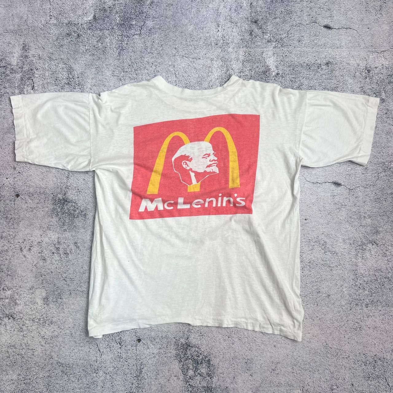 Vintage Vintage Vladimir Lenin McDonald's Parody T-Shirt Size US S / EU 44-46 / 1 - 2 Thumbnail