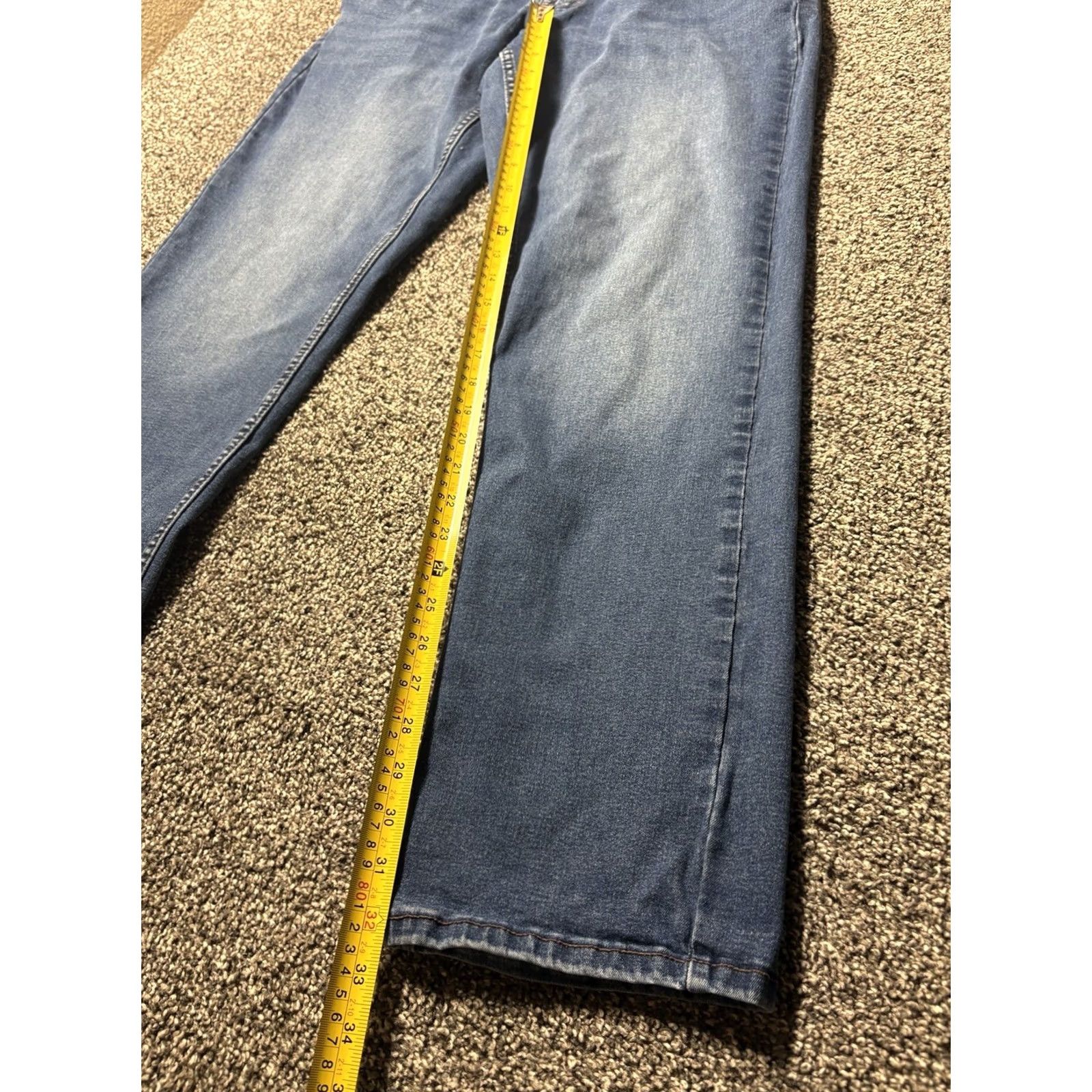 Vintage The Perfect Jean NYC Jeans Mens 35 Blue 35x32 Slim Thick Thicc Size US 35 - 6 Thumbnail