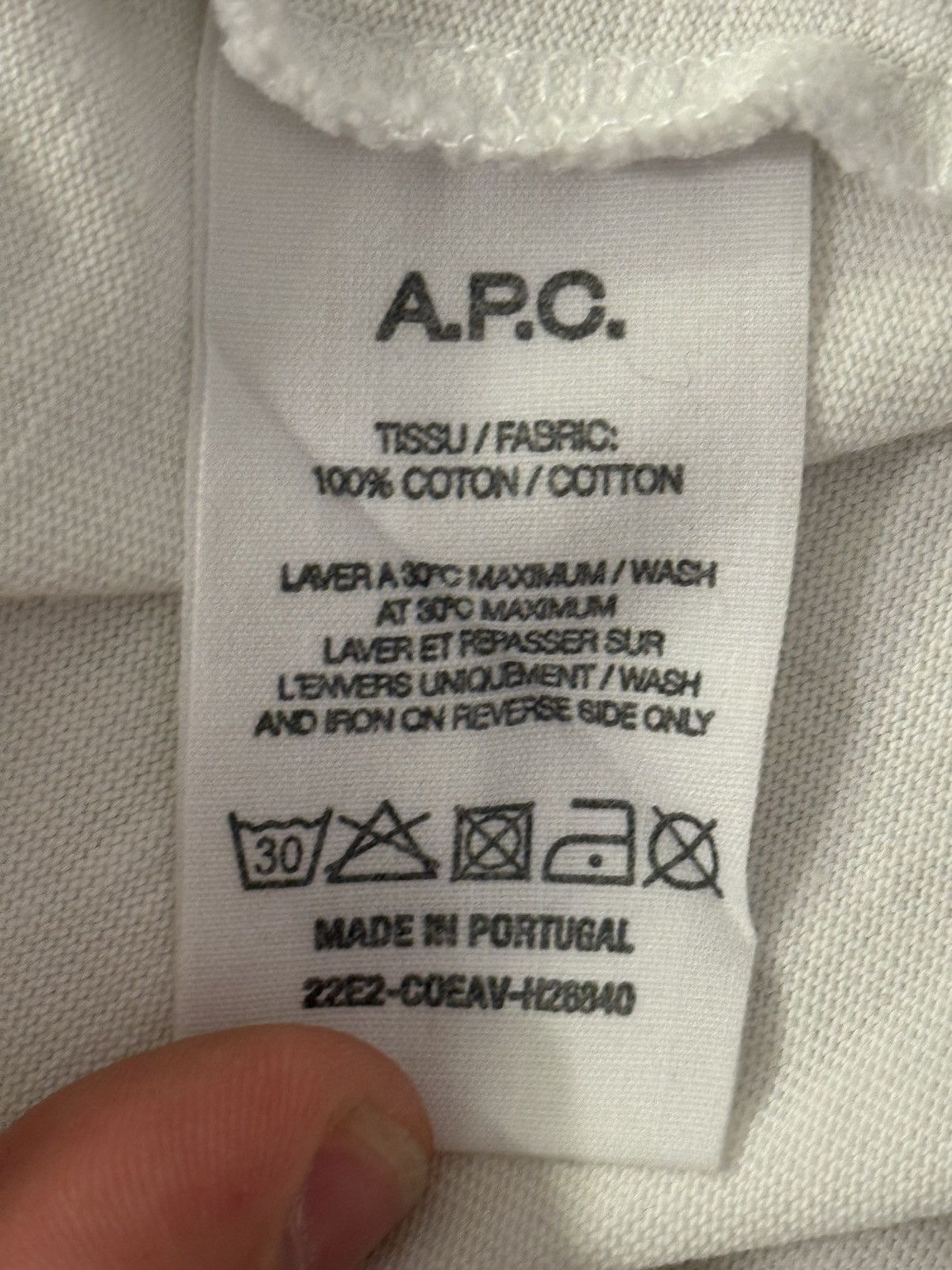 A.P.C. A.P.C Rue Madame Paris Logo T-Shirt Size US M / EU 48-50 / 2 - 6 Thumbnail