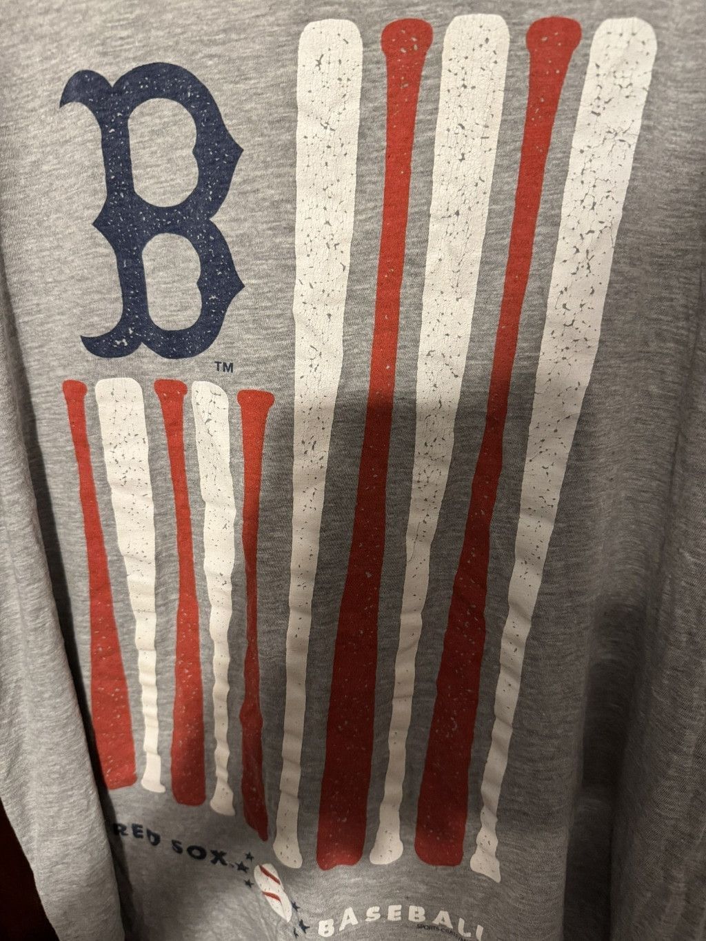 The Unbranded Brand Boston Red Sox Short Sleeve Bat Tee Men's XL Gray Size US XL / EU 56 / 4 - 3 Thumbnail