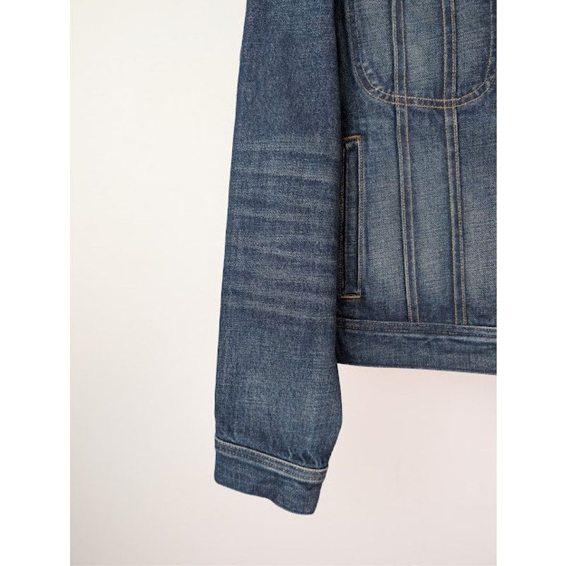 Tom Ford o1rshd1 Iconic Denim Jacket in Strong High / Low Blue Size US M / EU 48-50 / 2 - 5 Thumbnail