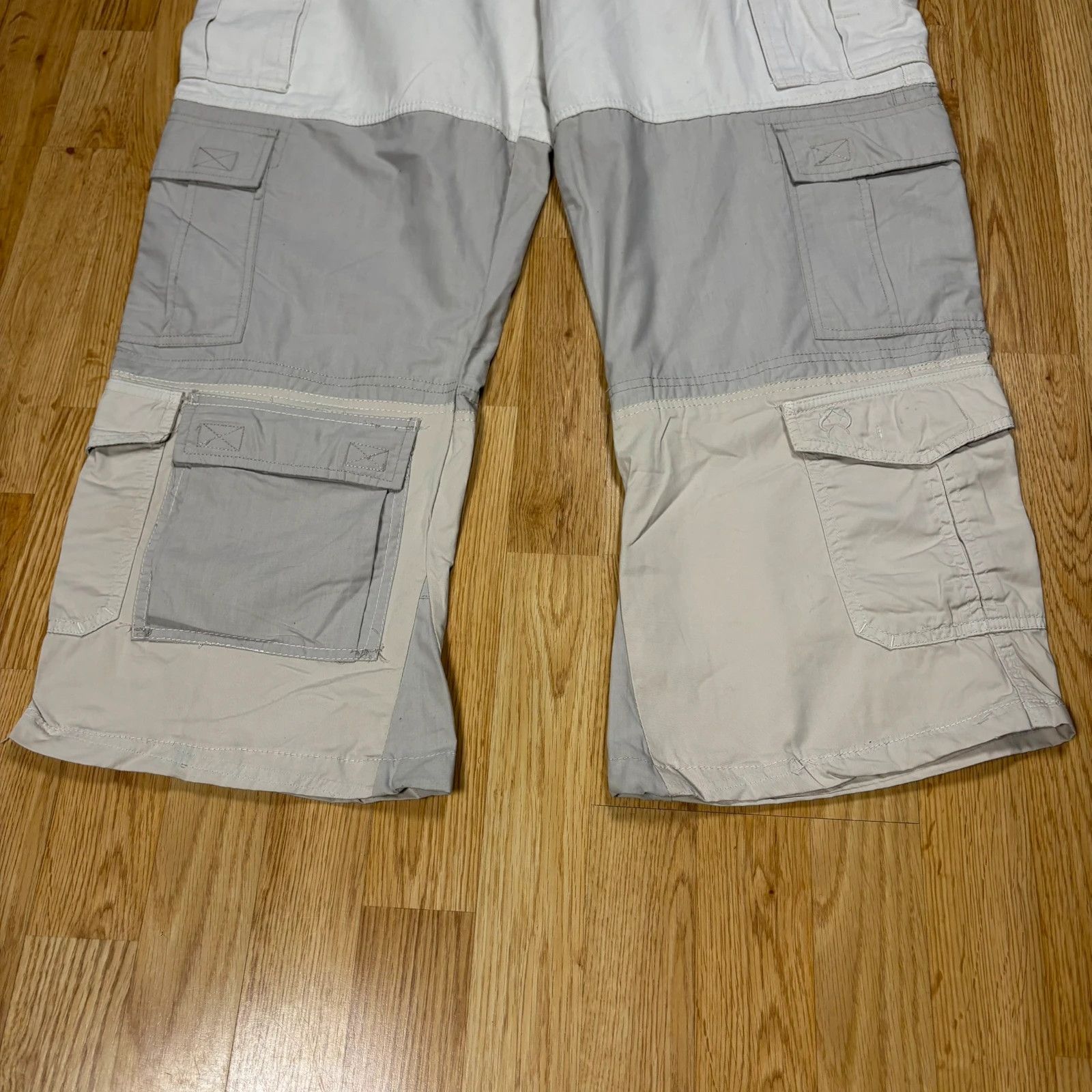 Japanese Brand Quiksilver Cargo Pants W32 Beige Size US 34 / EU 50 - 5 Thumbnail