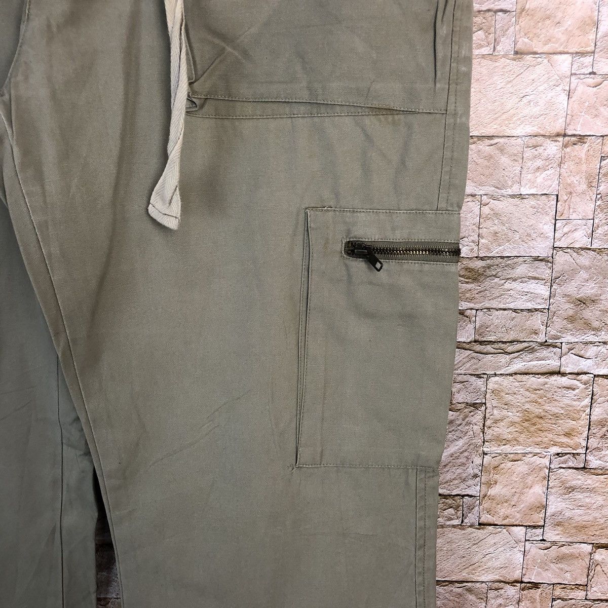 Japanese Brand Q Top Green utility streetwear Cargo Multipocket Pants #A437 Size US 30 / EU 46 - 11 Thumbnail