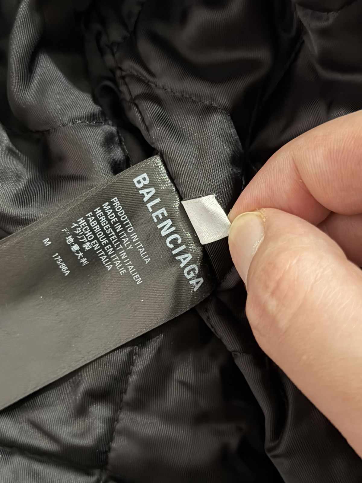 Balenciaga Balenciaga Painted Padded Leather Jacket Loeil Sz.M Size US M / EU 48-50 / 2 - 7 Thumbnail
