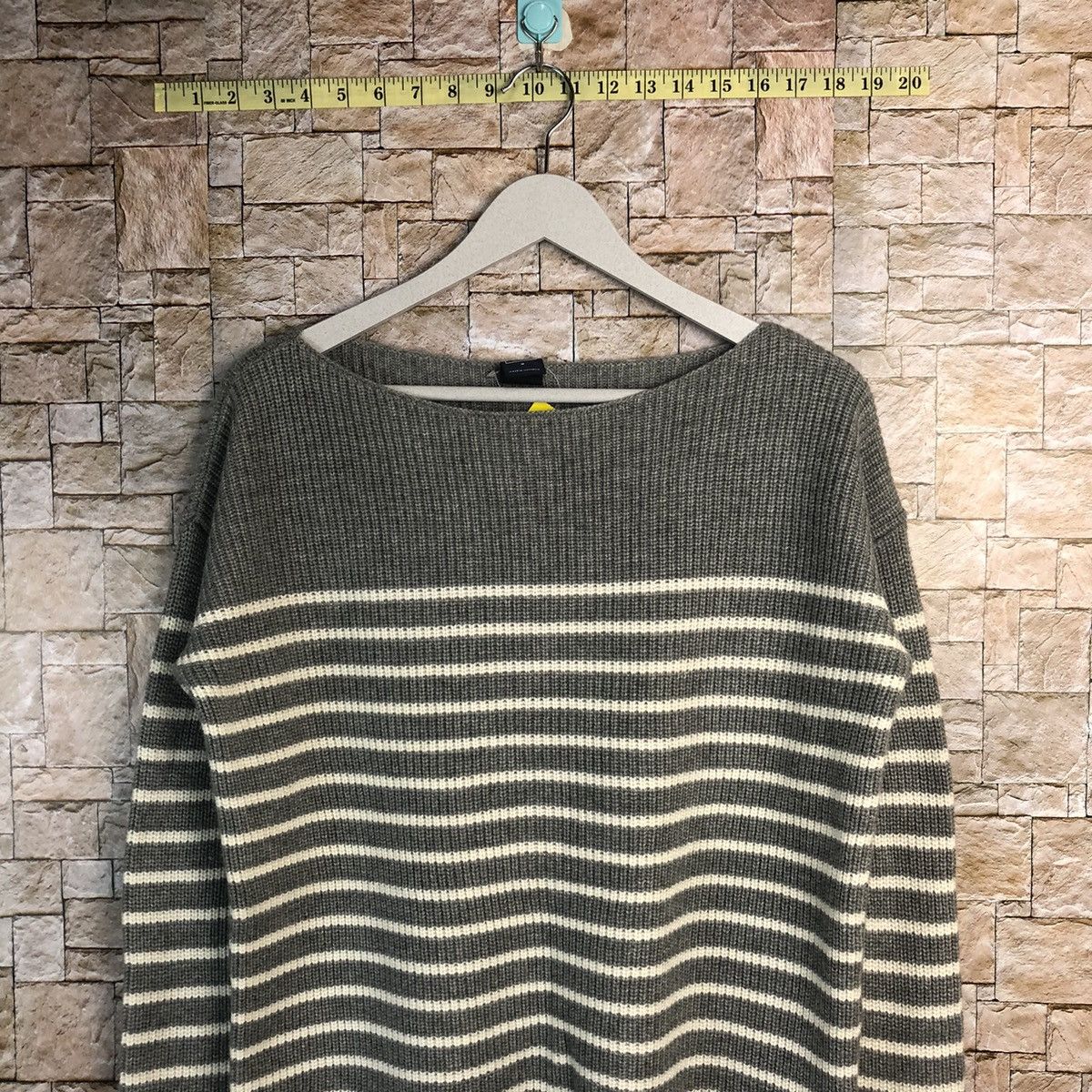 Gap × Homespun Knitwear × OVER THE STRiPES Gap Stripe Grey Knitwear #A173 Size M / US 6-8 / IT 42-44 - 2 Thumbnail