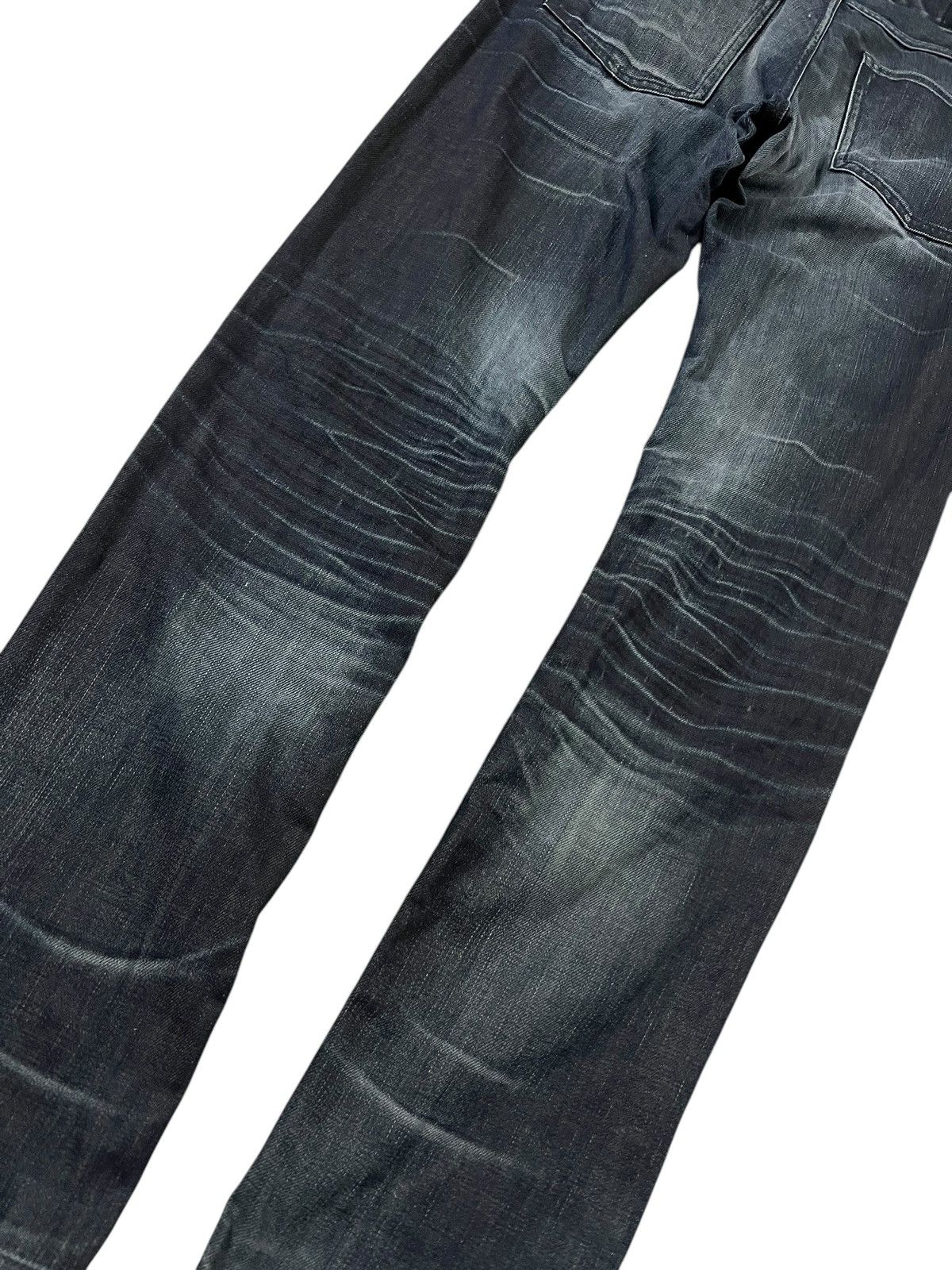 If Six Was Nine × Le Grande Bleu (L.G.B.) × Seditionaries BACK NUMBER BLACK LABEL CLAWMARK DENIM JEANS PUNK Size US 31 - 8 Thumbnail
