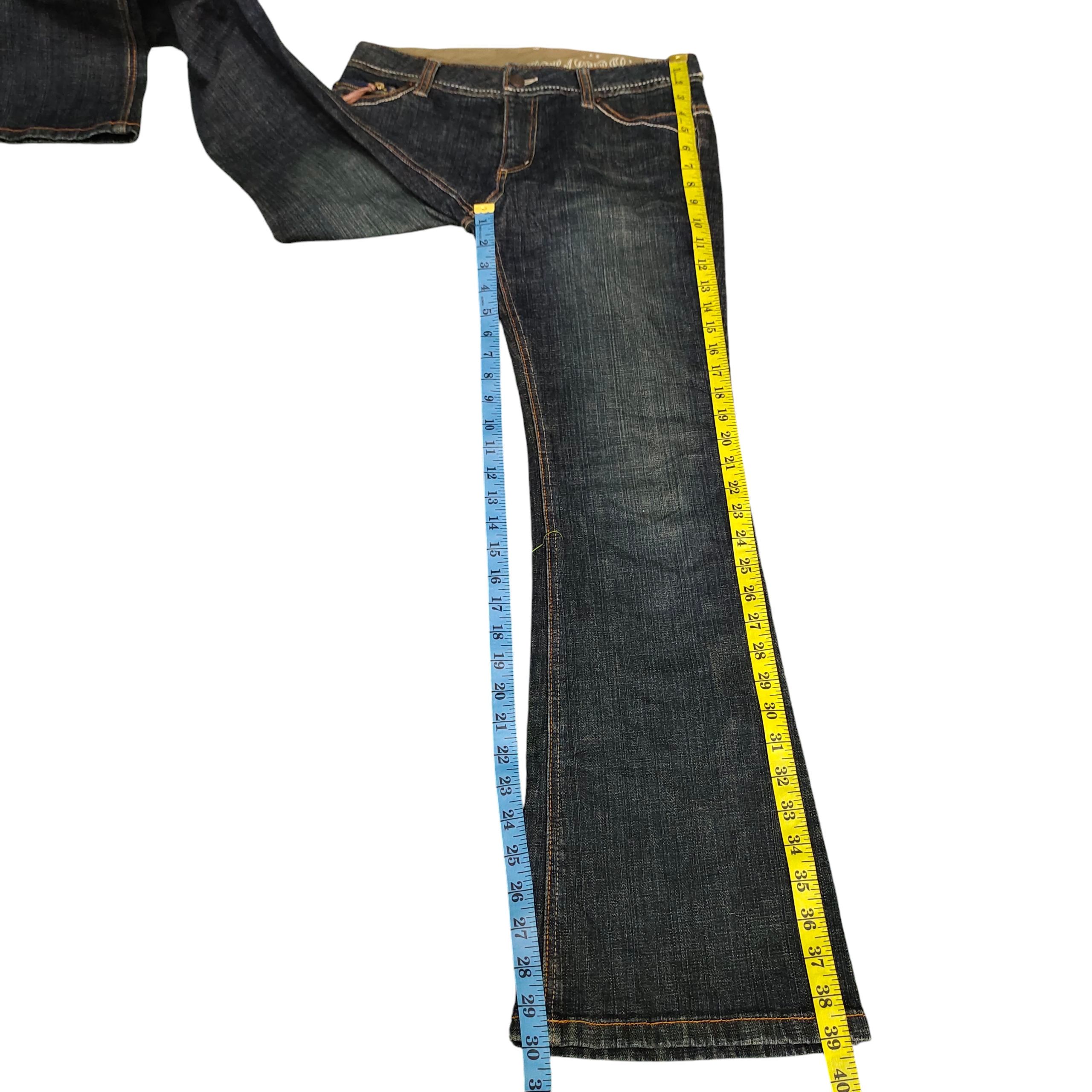 If Six Was Nine Flare Jeans Alpha Cubic Tribal Embroider Distress Bootcut Size US 30 / EU 46 - 16 Thumbnail