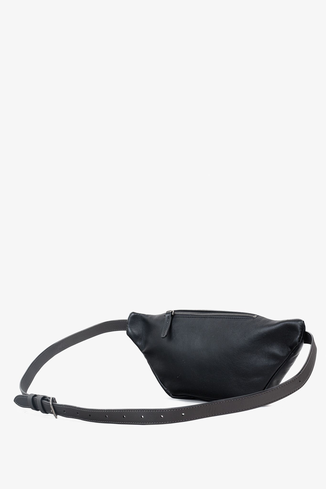 Brunello Cucinelli Brunello Cucinelli Black Leather Monili Crossbody Belt Bag Size ONE SIZE - 3 Thumbnail