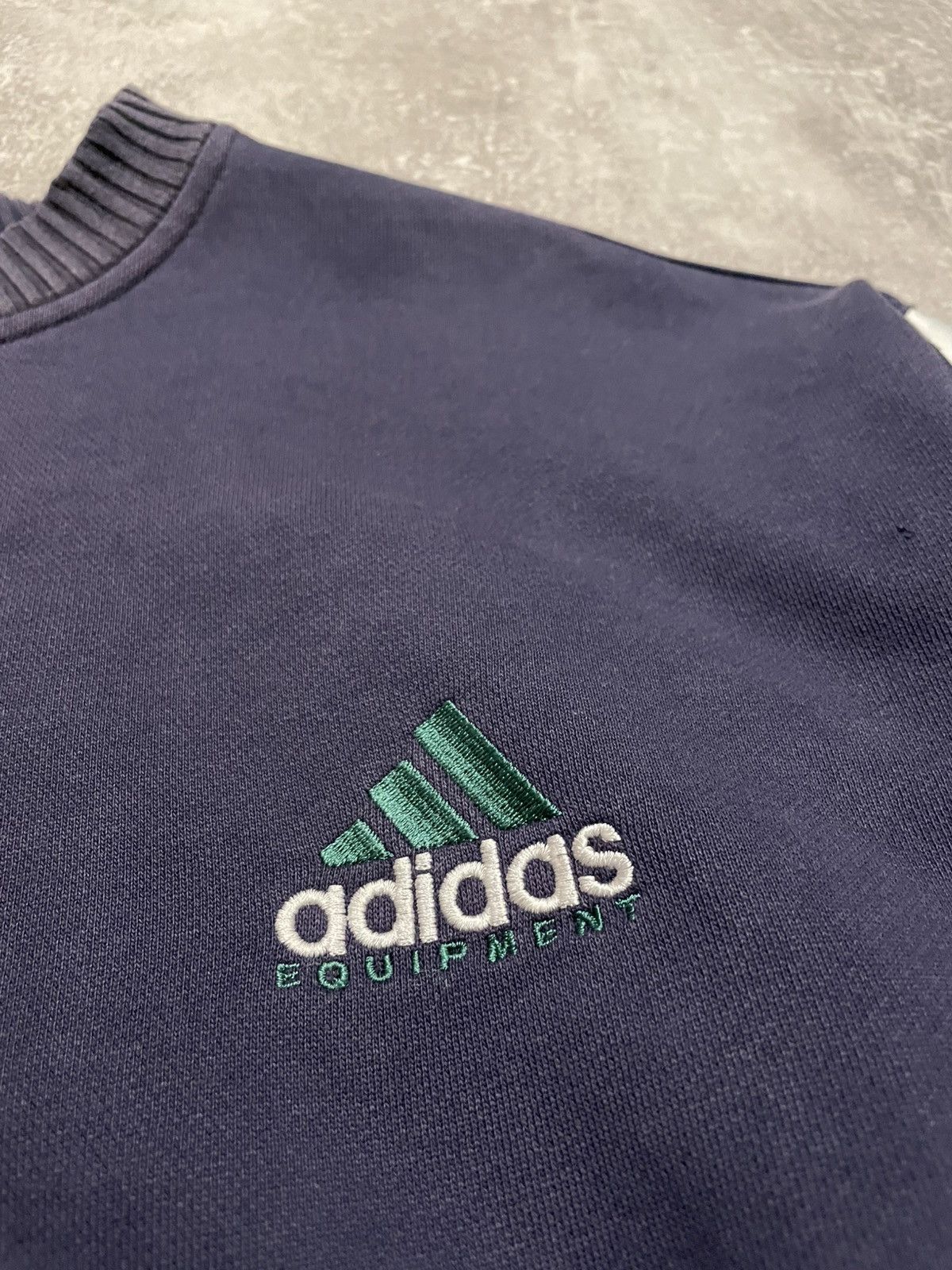 Adidas × Vintage Vintage 90s Adidas Equipment Sweatshirt Pullover Size US S / EU 44-46 / 1 - 6 Thumbnail