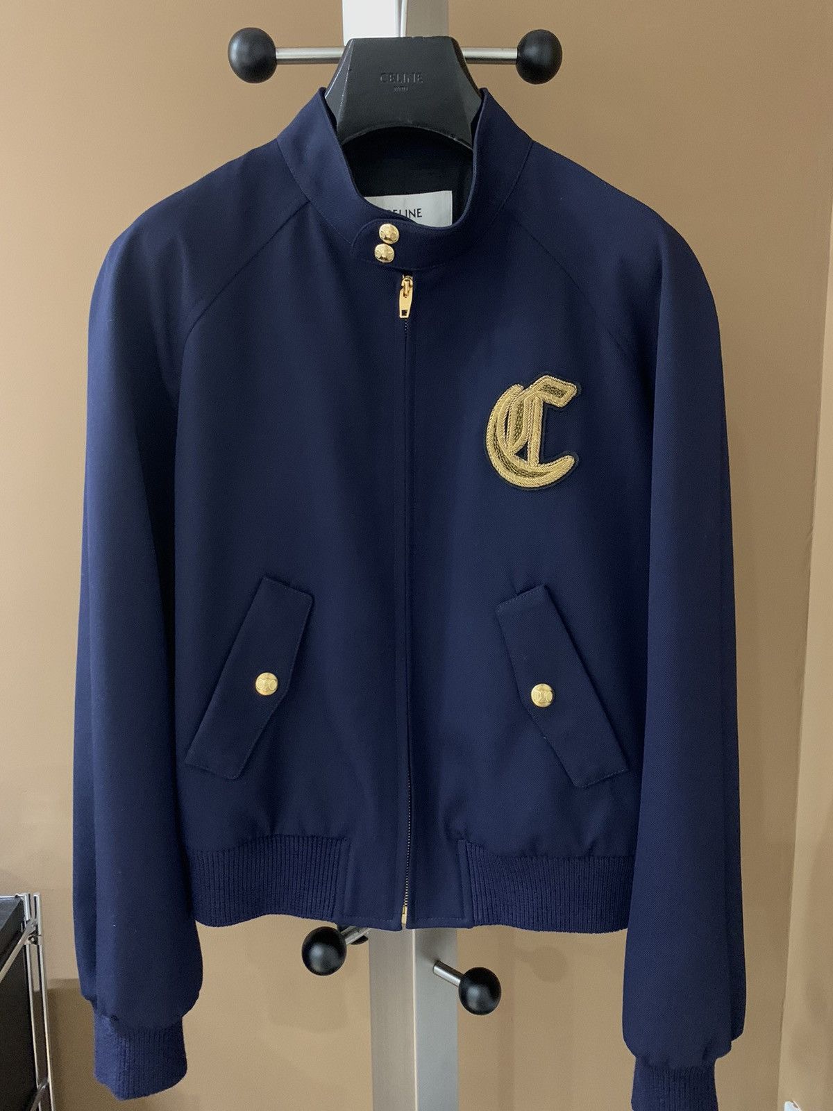 Celine Celine 2025SS Embroidered wool blouson jacket Size US M / EU 48-50 / 2 - 1 Thumbnail